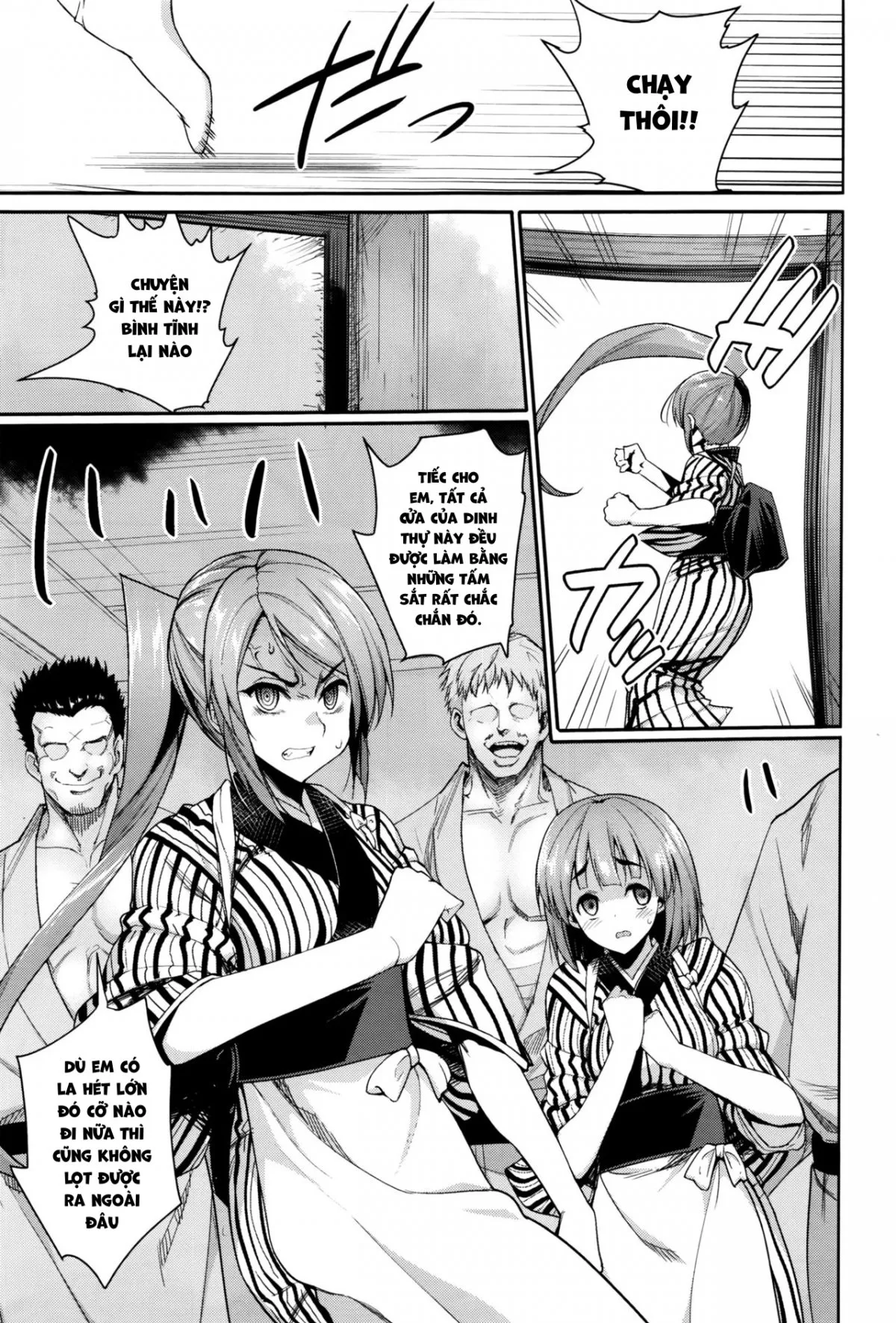 HentaiVN.net - Ảnh 6 - Địt bỏ mẹ con nợ thiếu tiền! [I Want to Rape the Hostess] - Chap 2