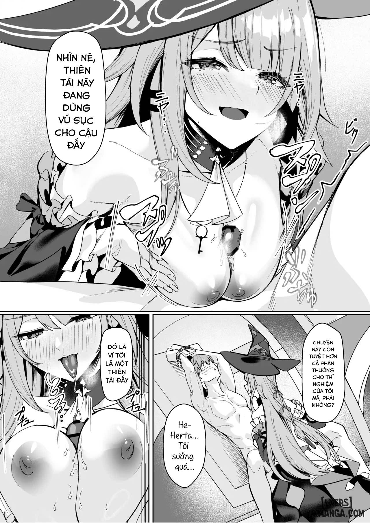 HentaiVN.net - Ảnh 4 - Madam Herta có vẻ như muốn tinh trùng của Caelus... - Oneshot