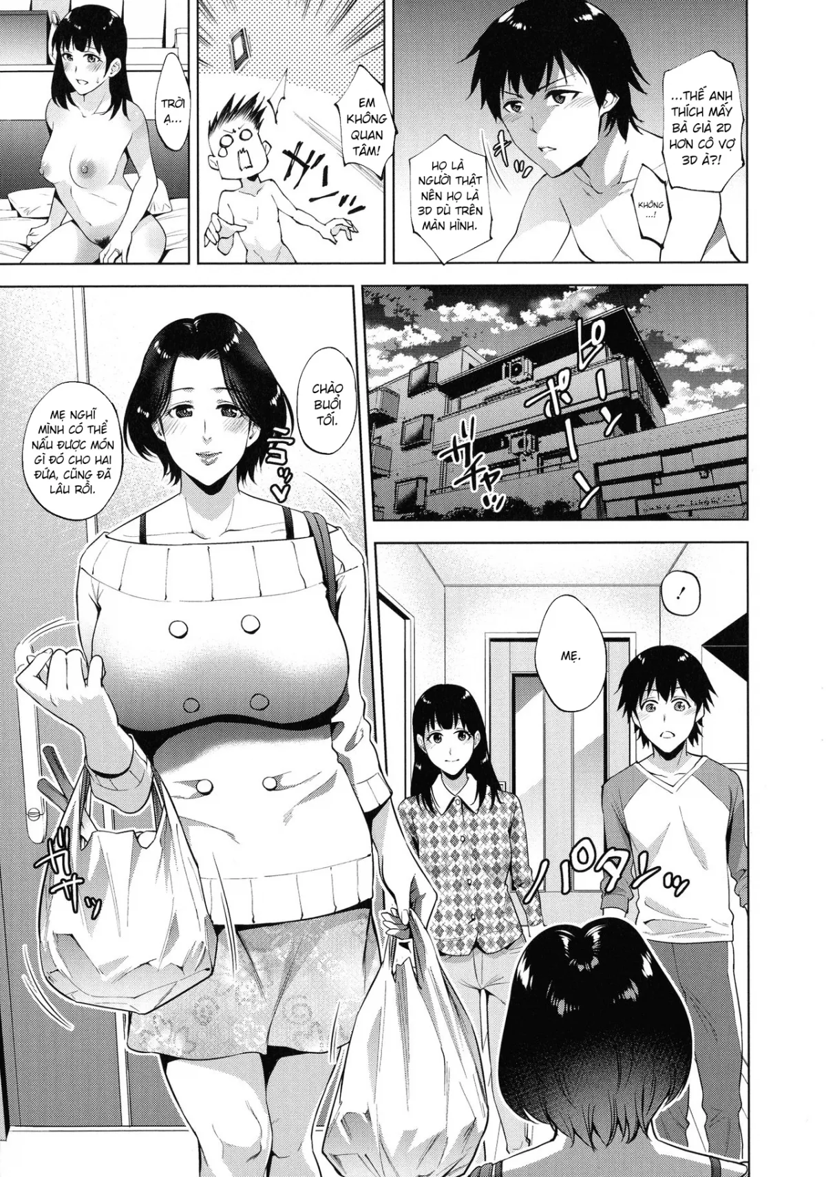 HentaiVN.net - Ảnh 3 - Ngày mà tôi hoà làm một với mẹ [Haha to Majiwaru Hi; Apart to Haha] - Chap 3