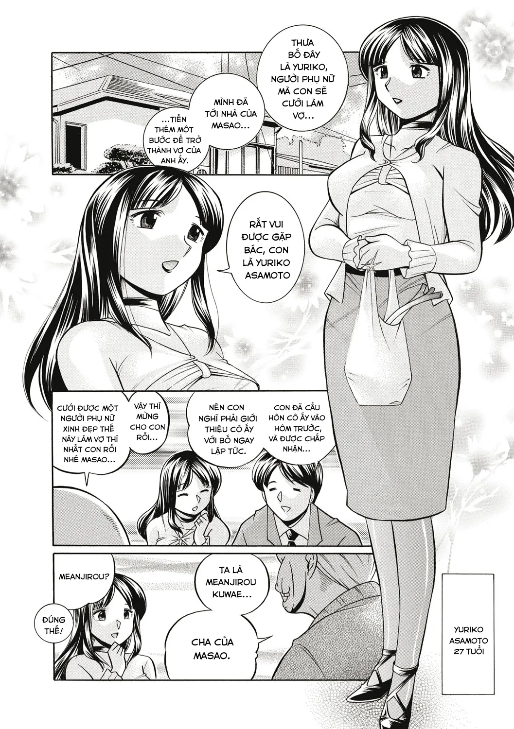 HentaiVN.net - Ảnh 6 - Yuriko and her Father-in-Law [Gichichi~Yuriko~] - Chap 1