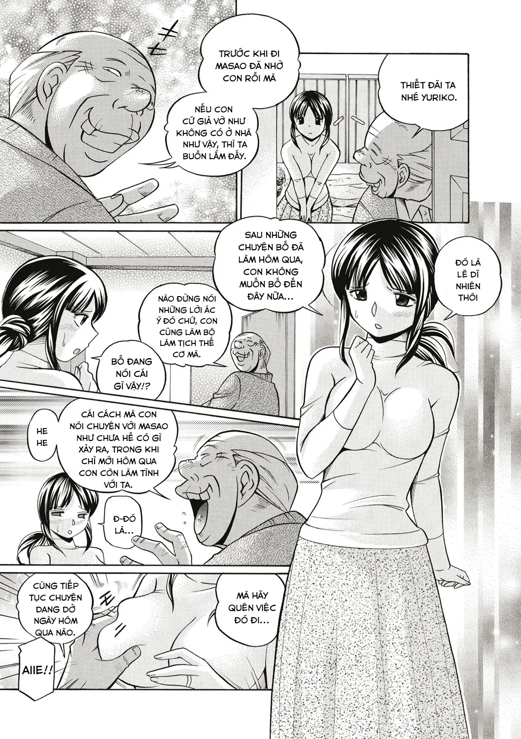 HentaiVN.net - Ảnh 4 - Yuriko and her Father-in-Law [Gichichi~Yuriko~] - Chap 2