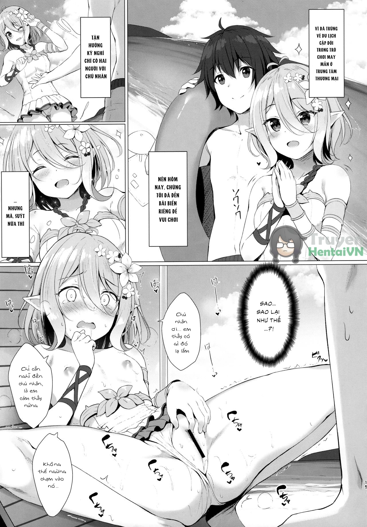 HentaiVN.net - Ảnh 15 - Arujisama, Mizugi no Jyusya ha Suki desuka? - Oneshot