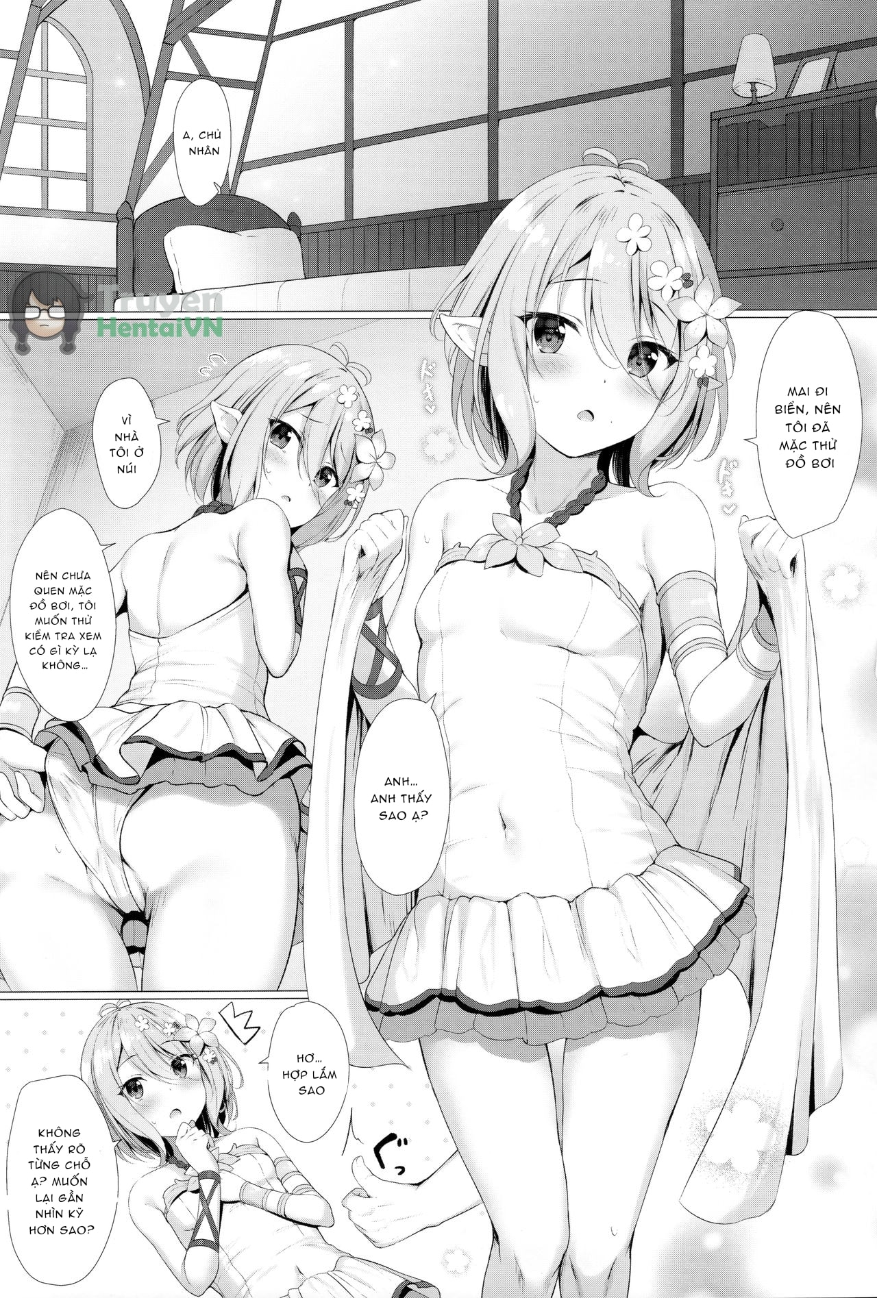 HentaiVN.net - Ảnh 4 - Arujisama, Mizugi no Jyusya ha Suki desuka? - Oneshot