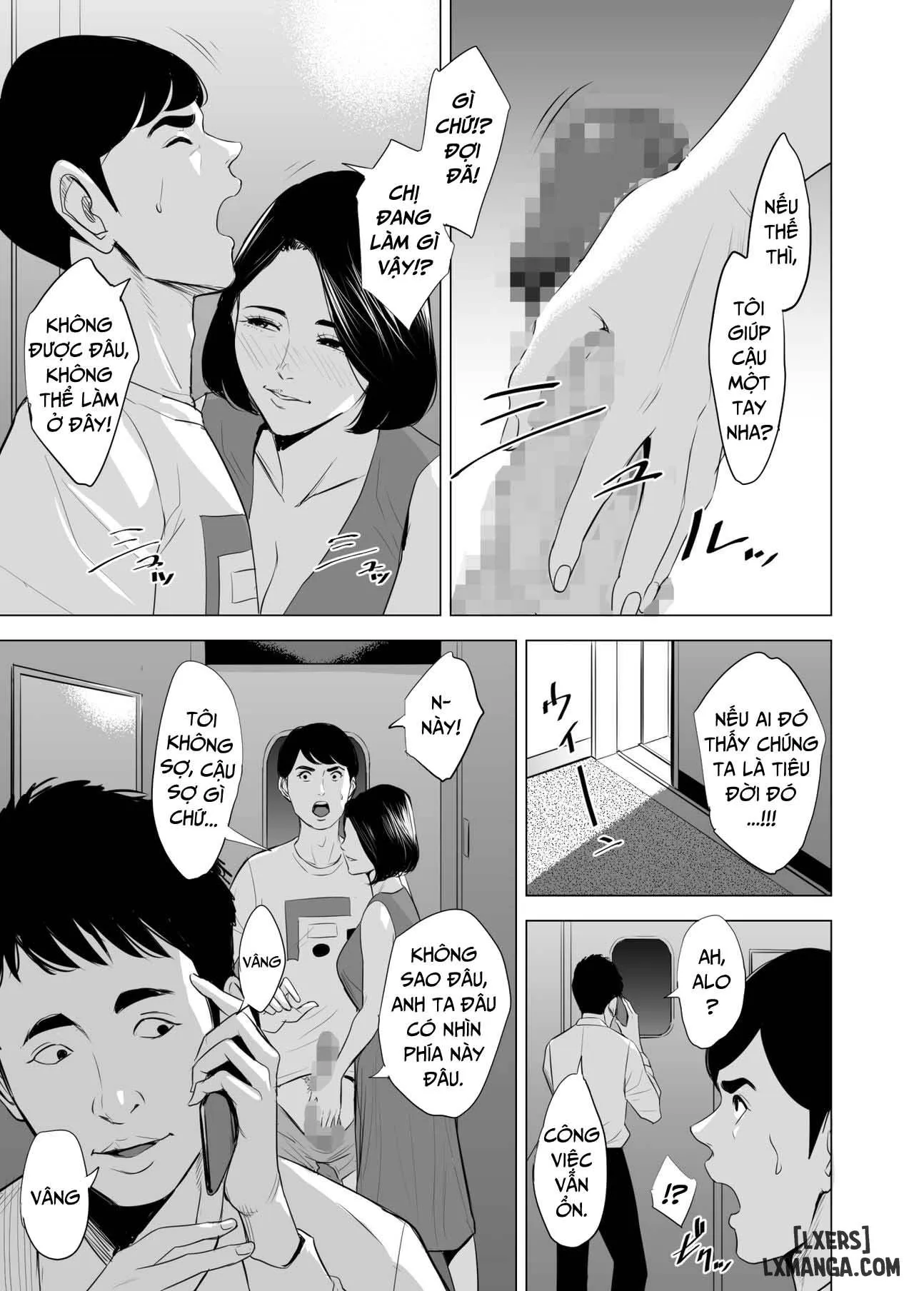 HentaiVN.net - Ảnh 33 - Đang làm gì trên tàu điện vậy? [Shinkansen de Nani shiteru!?] - Oneshot