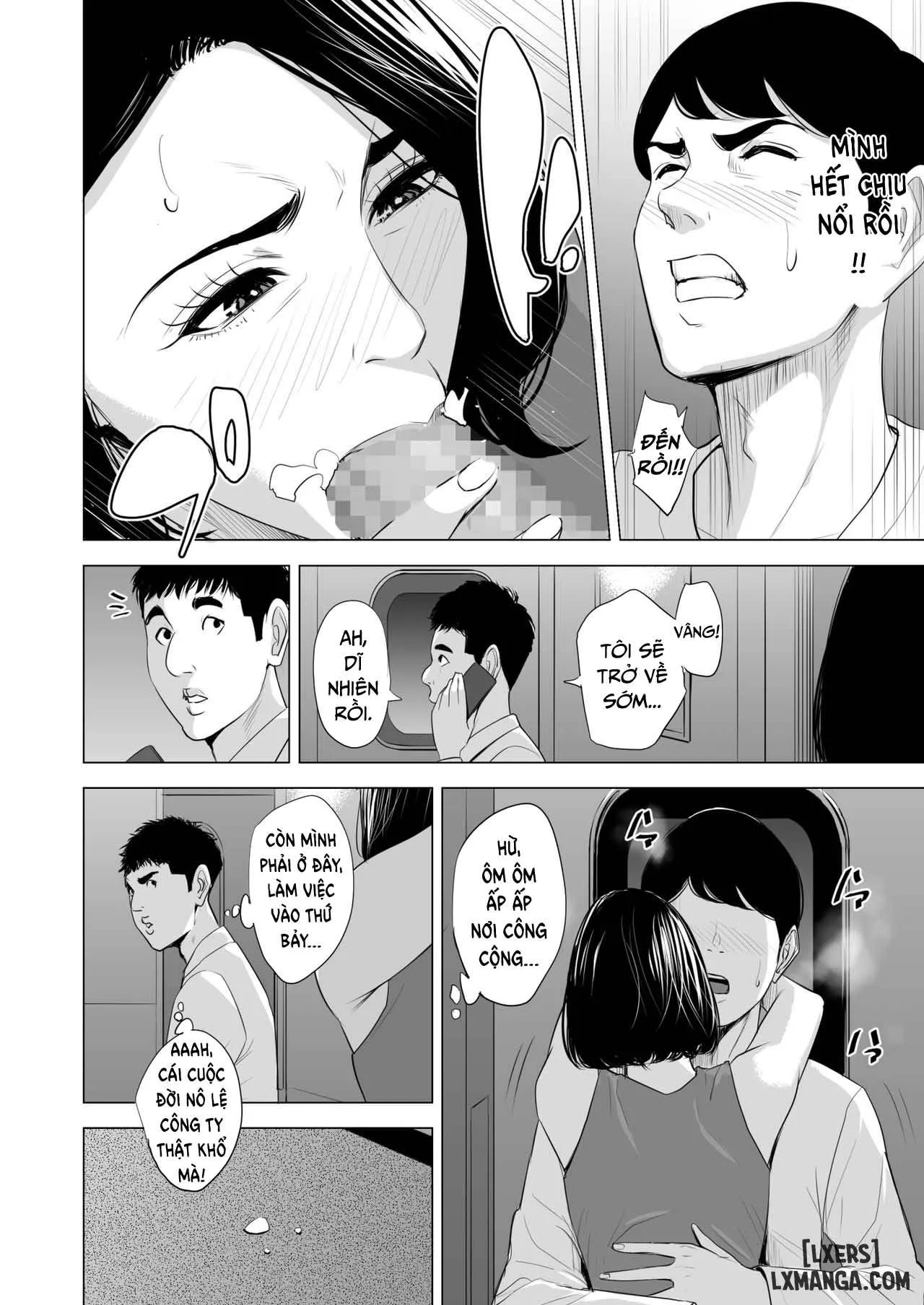 HentaiVN.net - Ảnh 36 - Đang làm gì trên tàu điện vậy? [Shinkansen de Nani shiteru!?] - Oneshot