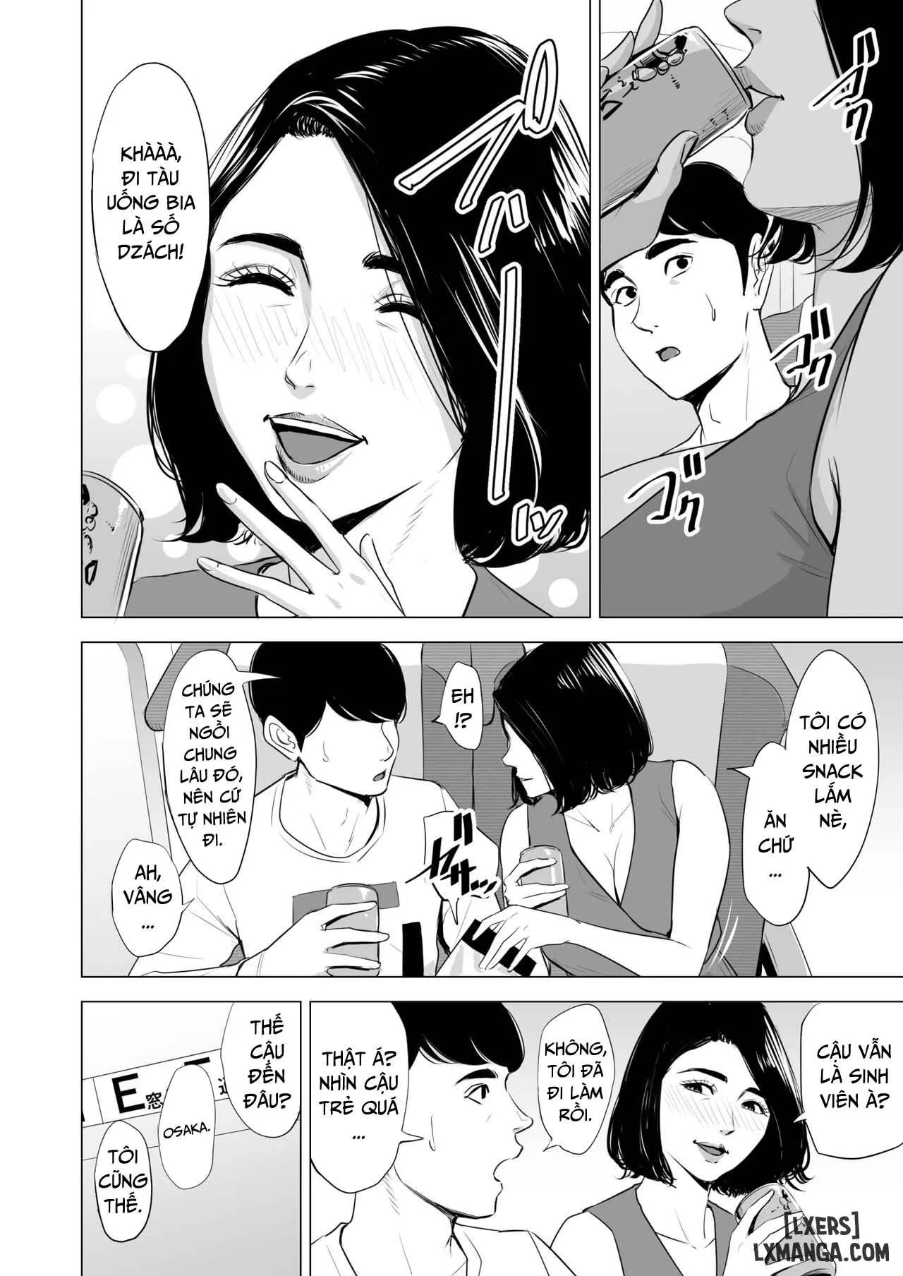 HentaiVN.net - Ảnh 8 - Đang làm gì trên tàu điện vậy? [Shinkansen de Nani shiteru!?] - Oneshot