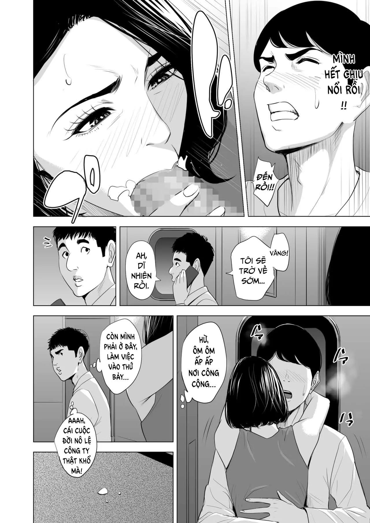HentaiVN.net - Ảnh 31 - Đang làm gì trên tàu điện vậy? [Shinkansen de Nani shiteru!?] - Chap 1