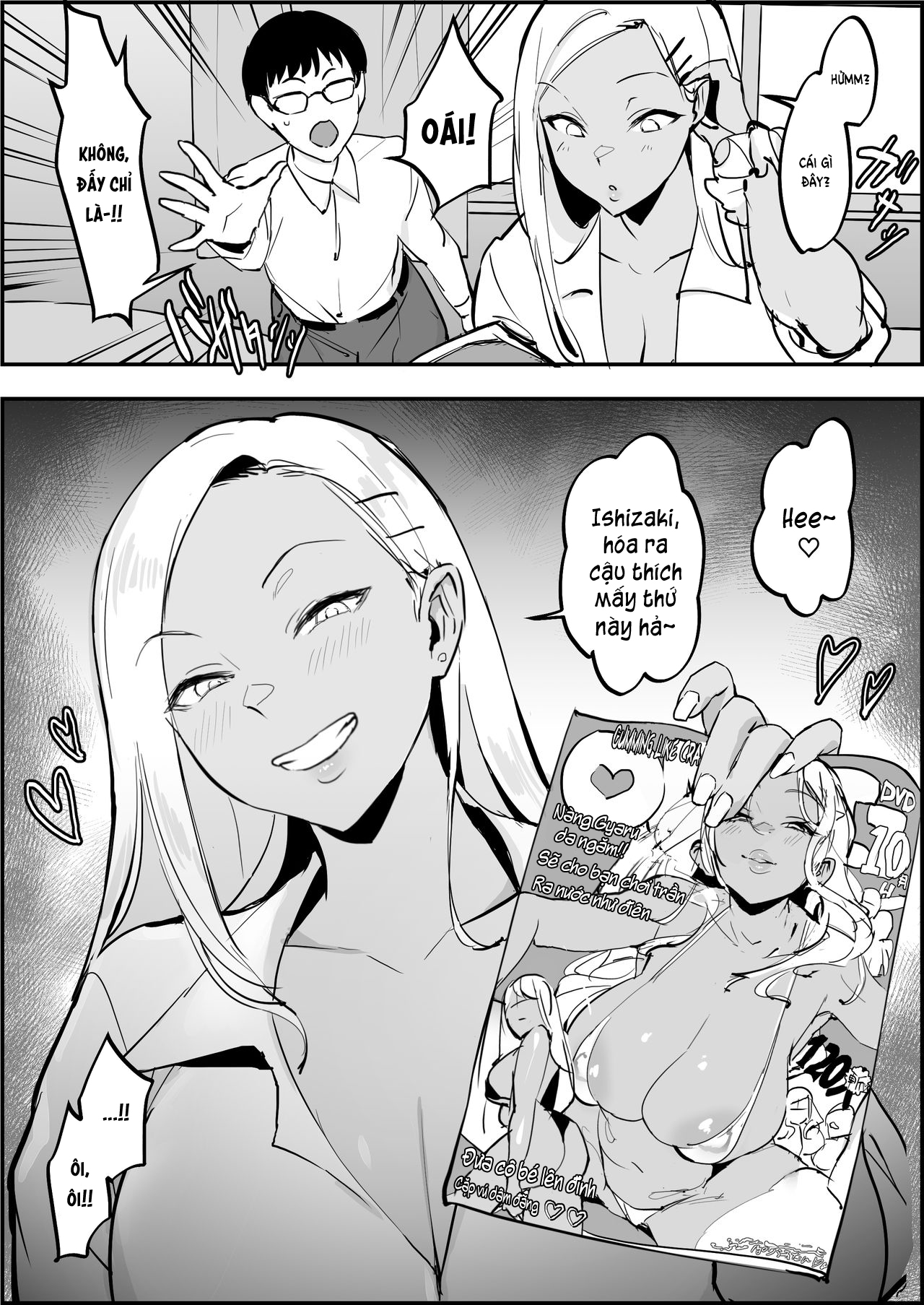 HentaiVN.net - Ảnh 4 - Nàng Gyaru không mời mà đến [Oshikake Gyaru A, Uninvited Gyaru A] - Oneshot