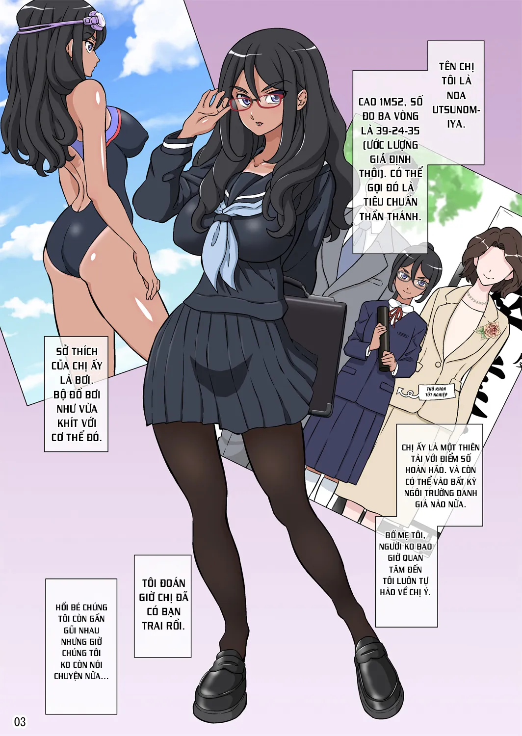 HentaiVN.net - Ảnh 3 - Boku No Nee-Chan Wa Chouzetsu Kami BODY Tensai Chijo - Chap 1
