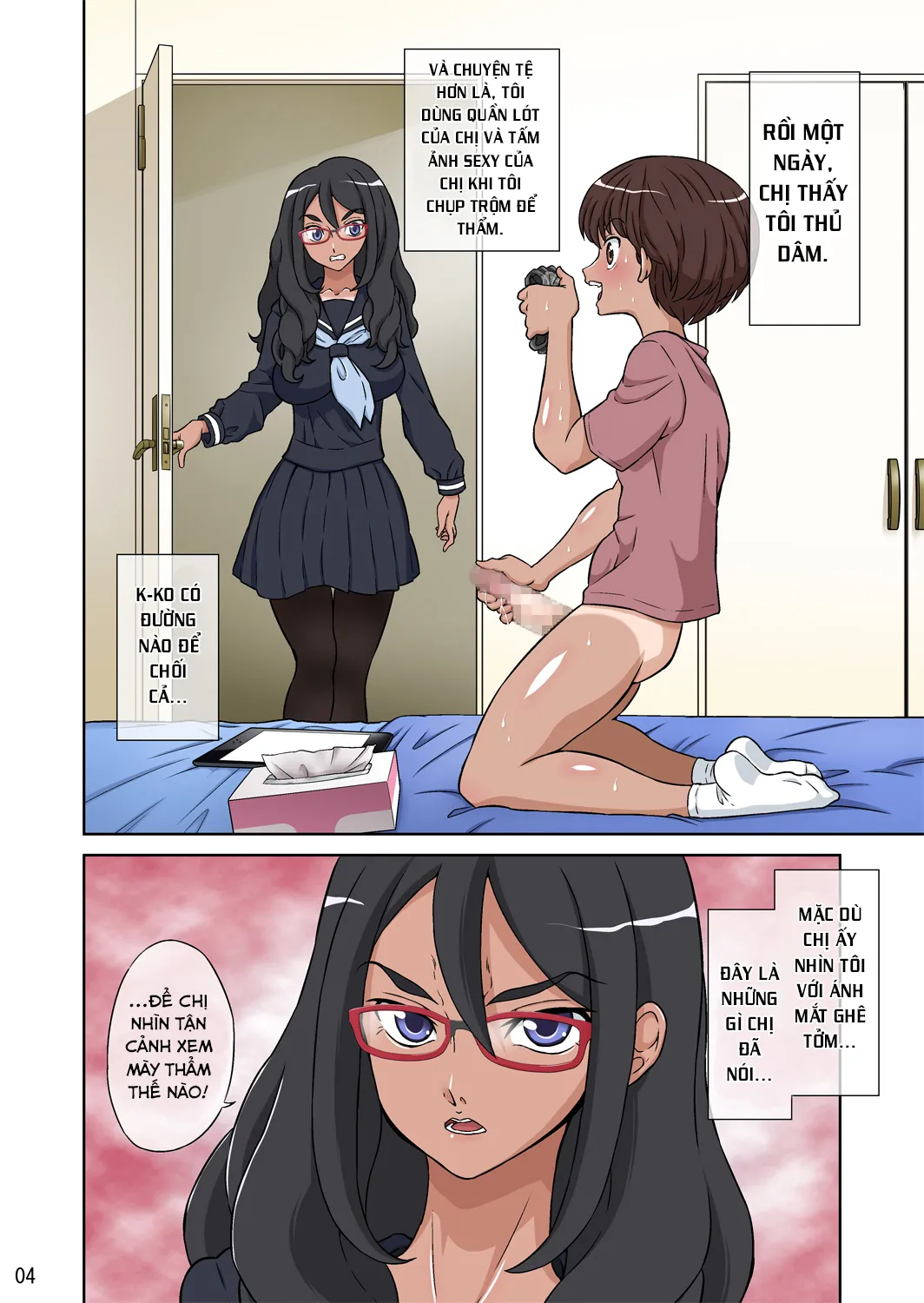 HentaiVN.net - Ảnh 4 - Boku No Nee-Chan Wa Chouzetsu Kami BODY Tensai Chijo - Chap 1