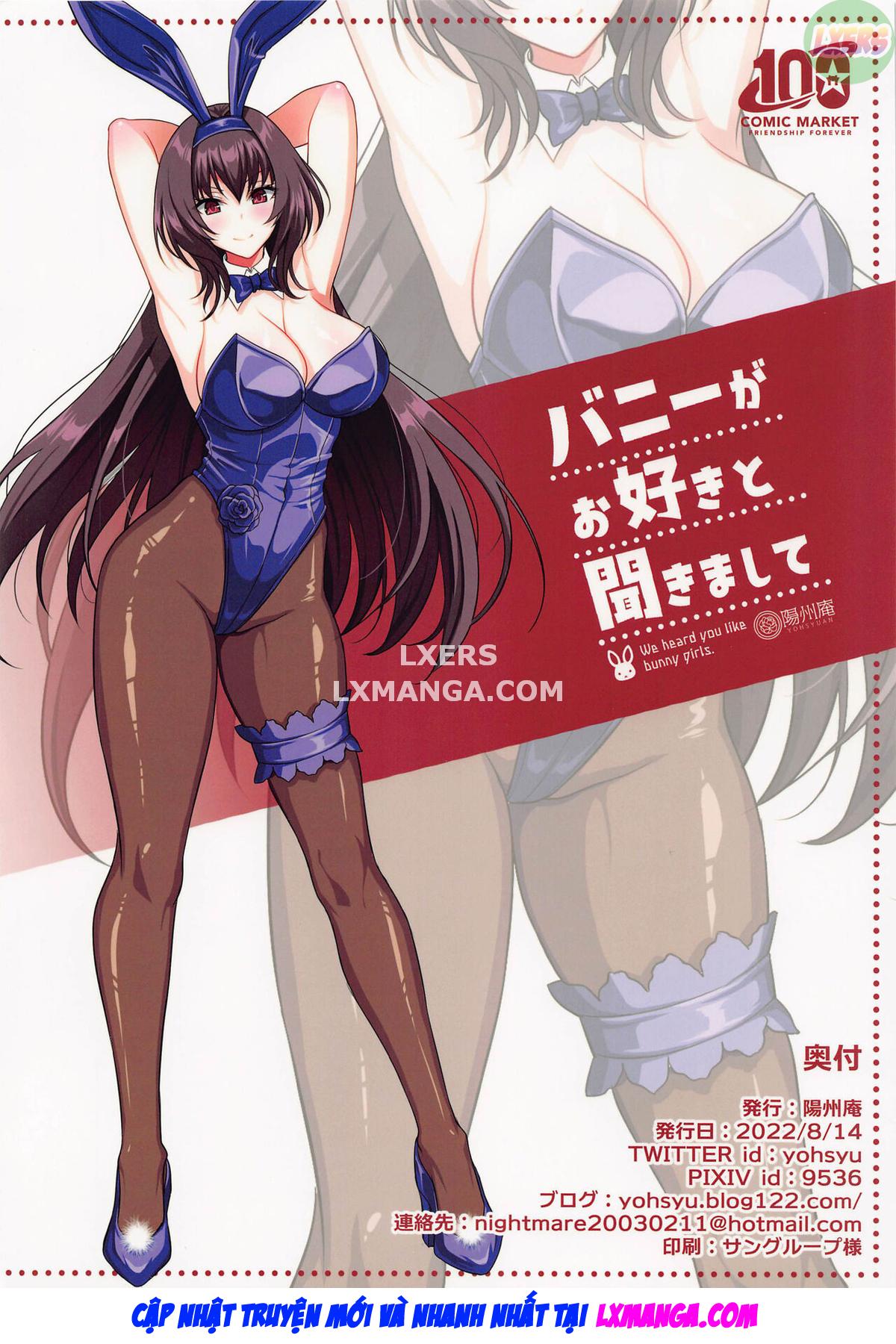 HentaiVN.net - Ảnh 25 - We Heard You Like Bunny Girls. [Bunny Ga Osuki To Kikimashite] - Oneshot
