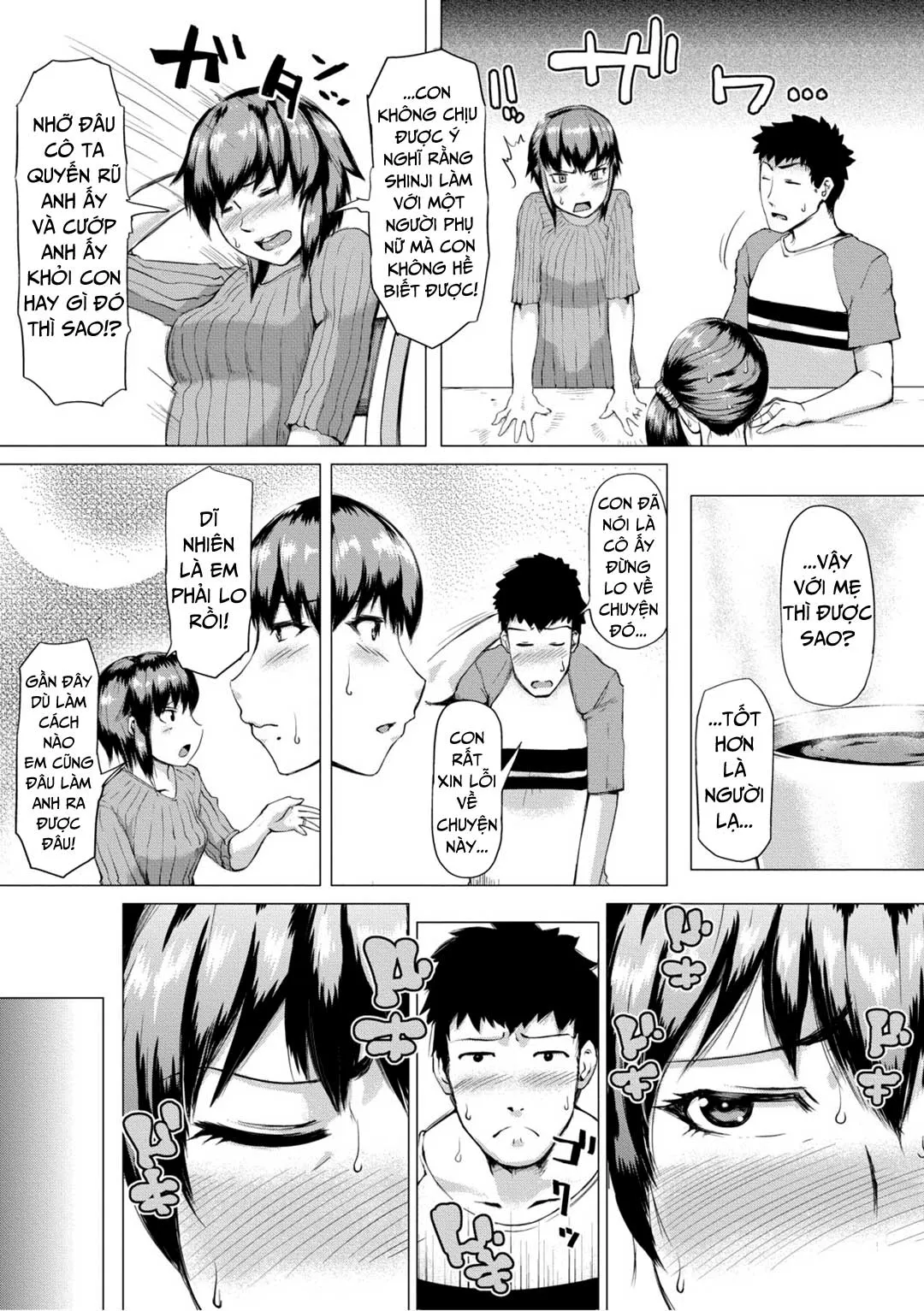 HentaiVN.net - Ảnh 7 - Cho đến khi mẹ vợ có thai [Gibo ga Haramu Made; Until My Mother-in-Law is Pregnant] - Chap 1
