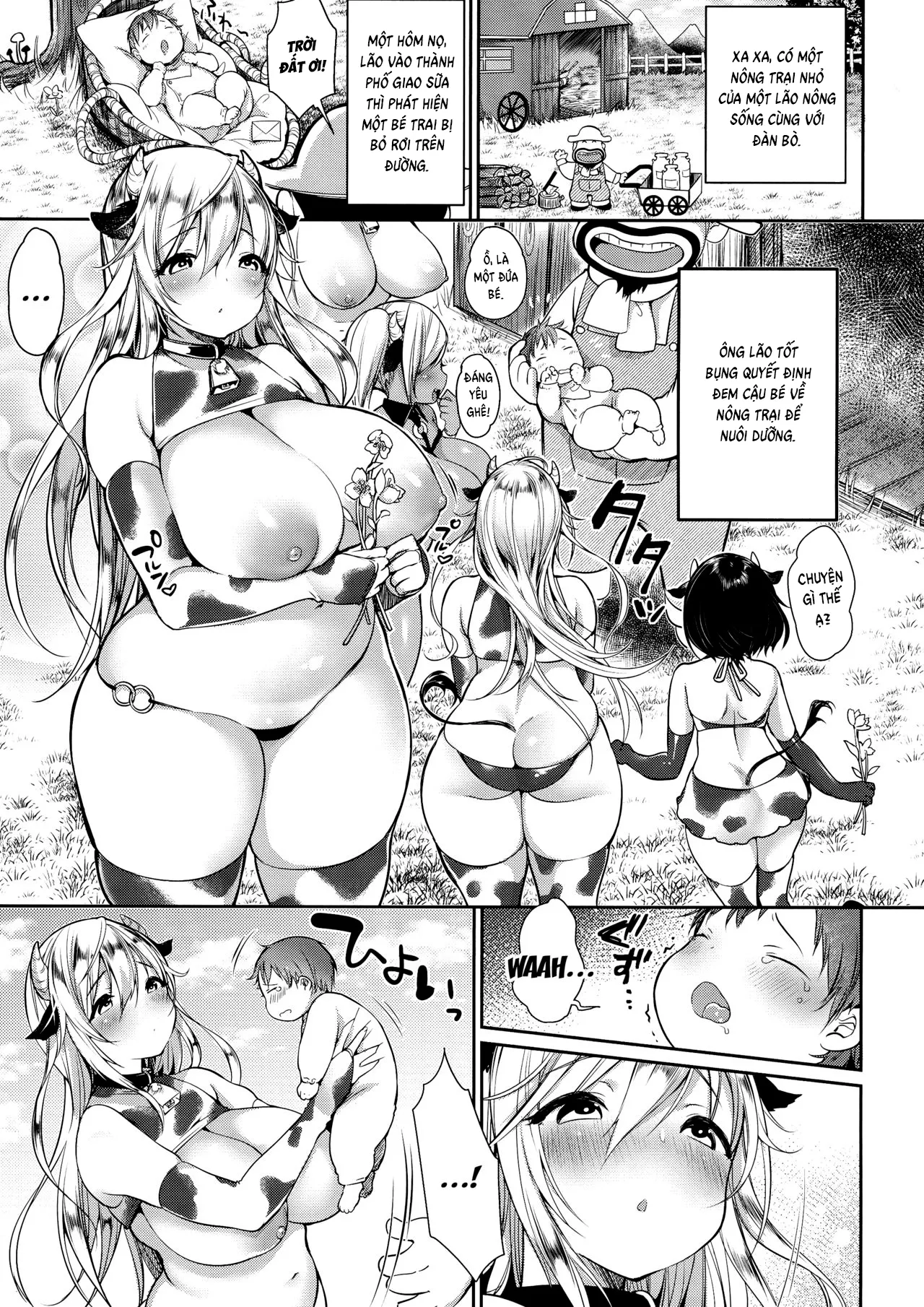 HentaiVN.net - Ảnh 6 - Makiba no Bonyuu Nikki - Chap 1