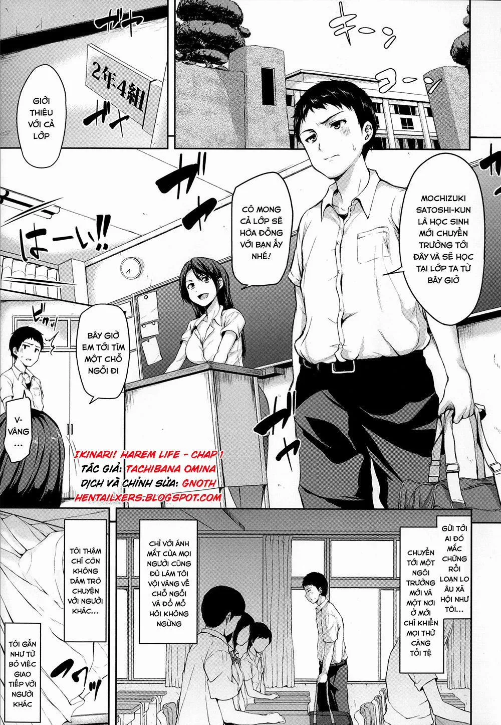 HentaiVN.net - Ảnh 7 - Ikinari! Harem Life - Chương 1