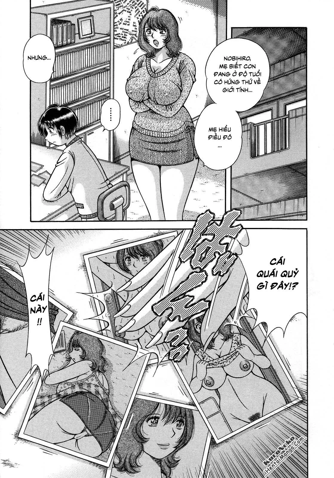 HentaiVN.net - Ảnh 8 - Jukubo Yuugi ~Iitoshii Hito~ [Immoral Mother and Son] - Chap 1 - Những tấm ảnh bậy bạ ~Người mẹ đồi bại và con trai