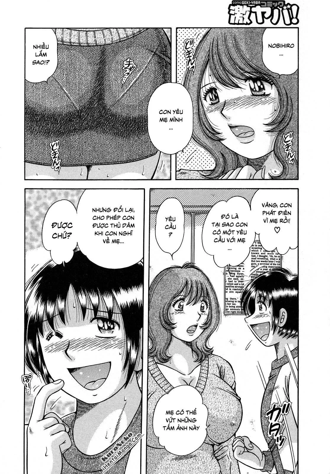 HentaiVN.net - Ảnh 13 - Jukubo Yuugi ~Iitoshii Hito~ [Immoral Mother and Son] - Chap 1 - Những tấm ảnh bậy bạ ~Người mẹ đồi bại và con trai