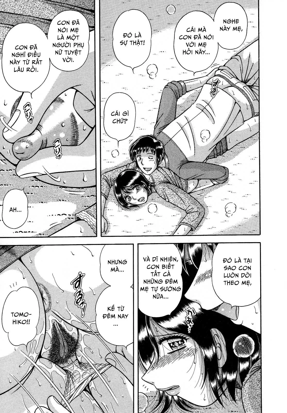 HentaiVN.net - Ảnh 9 - Jukubo Yuugi ~Iitoshii Hito~ [Immoral Mother and Son] - Chap 6 - Tình yêu của mẹ ~Gương mặt của cha