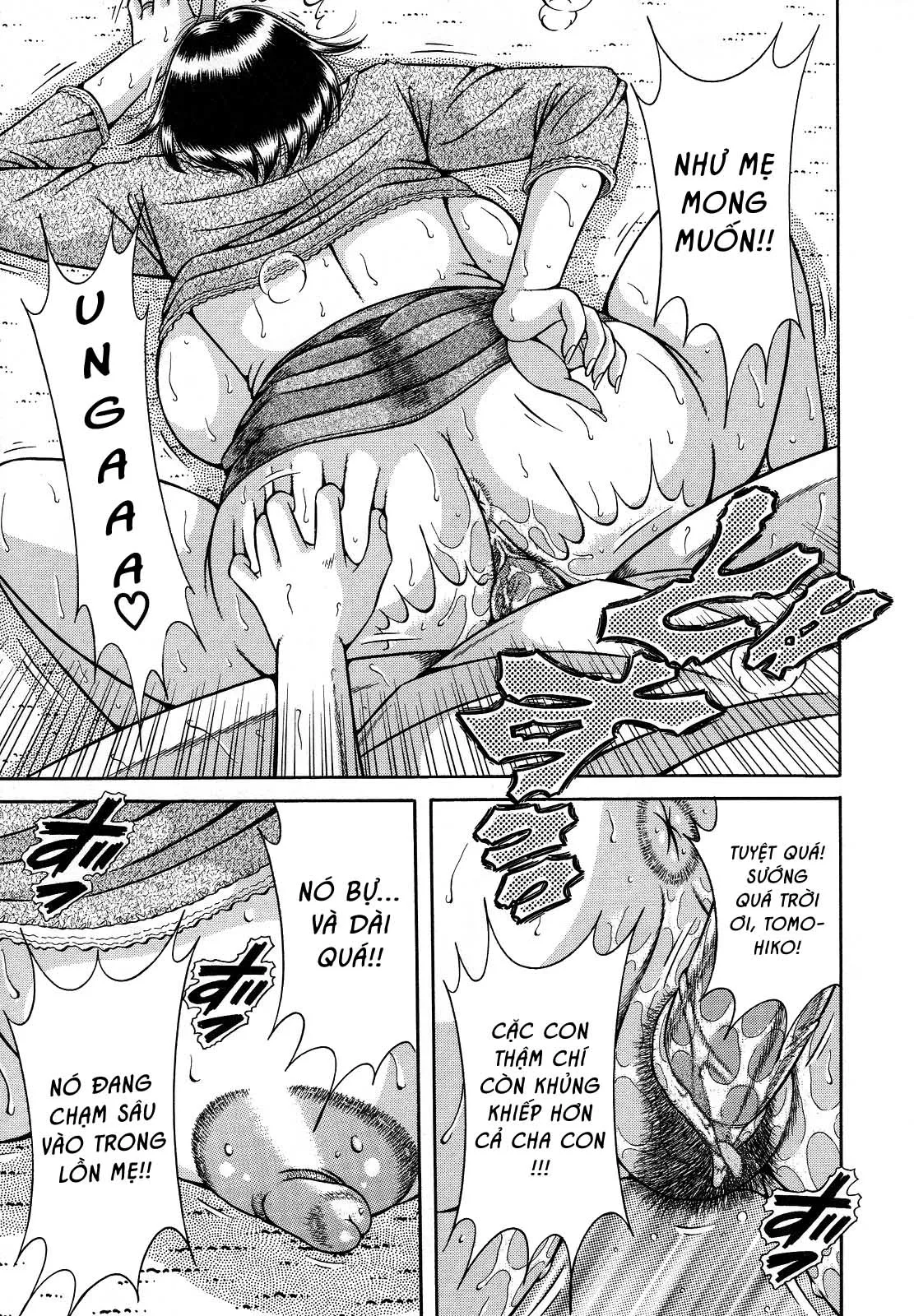 HentaiVN.net - Ảnh 13 - Jukubo Yuugi ~Iitoshii Hito~ [Immoral Mother and Son] - Chap 6 - Tình yêu của mẹ ~Gương mặt của cha