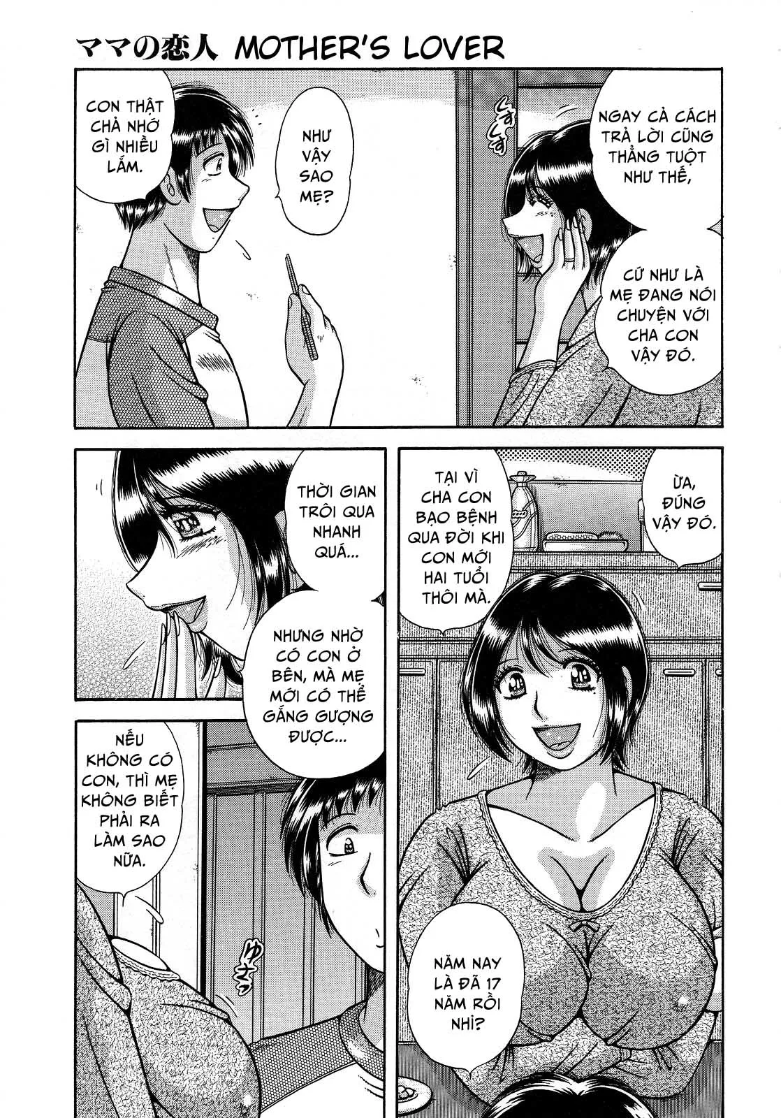 HentaiVN.net - Ảnh 3 - Jukubo Yuugi ~Iitoshii Hito~ [Immoral Mother and Son] - Chap 6 - Tình yêu của mẹ ~Gương mặt của cha