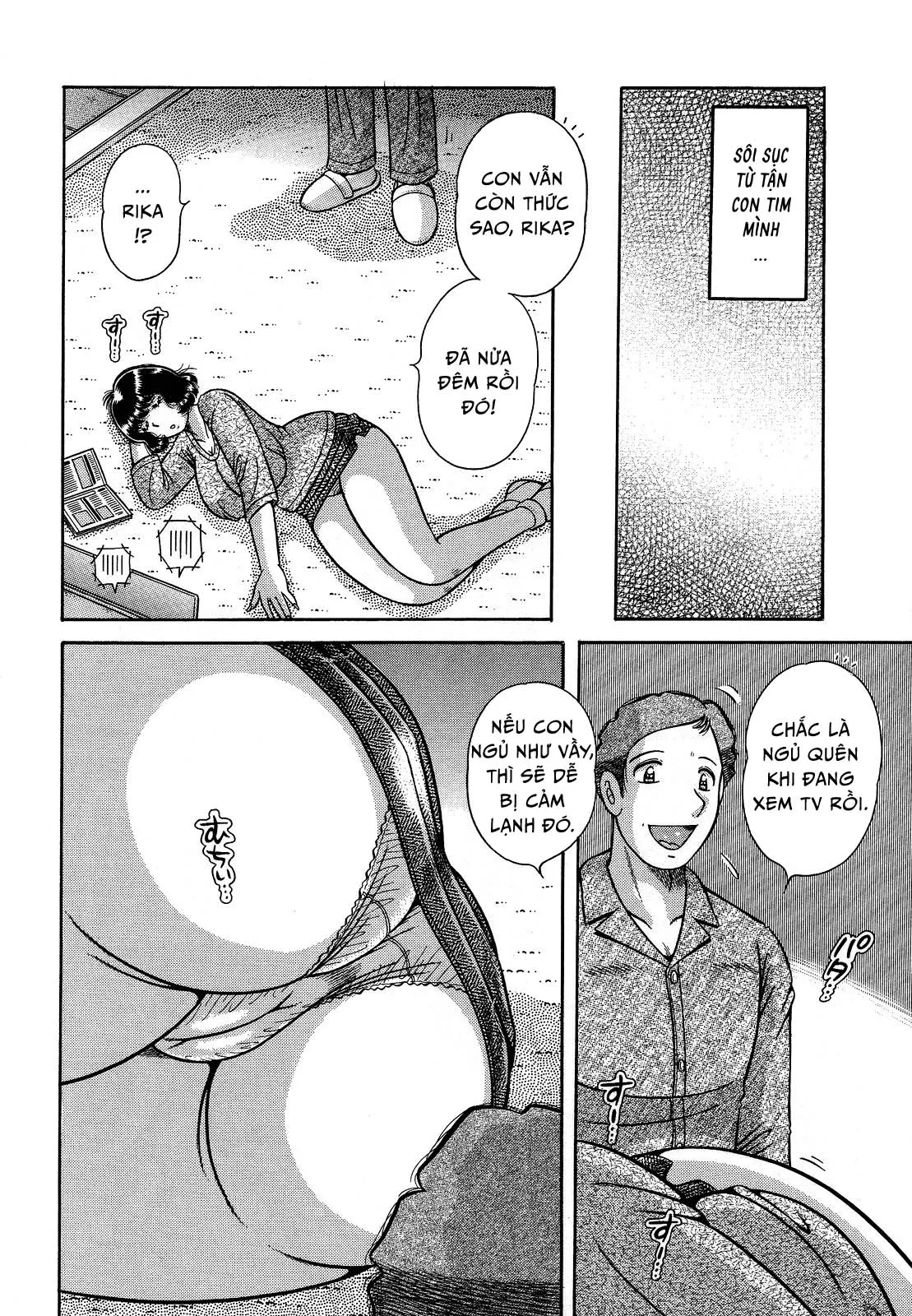 HentaiVN.net - Ảnh 4 - Jukubo Yuugi ~Iitoshii Hito~ [Immoral Mother and Son] - Chap 8 - Suy nghĩ dâm dục ~Cha và con gái