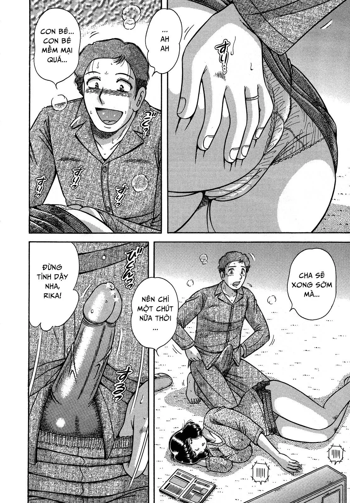 HentaiVN.net - Ảnh 6 - Jukubo Yuugi ~Iitoshii Hito~ [Immoral Mother and Son] - Chap 8 - Suy nghĩ dâm dục ~Cha và con gái