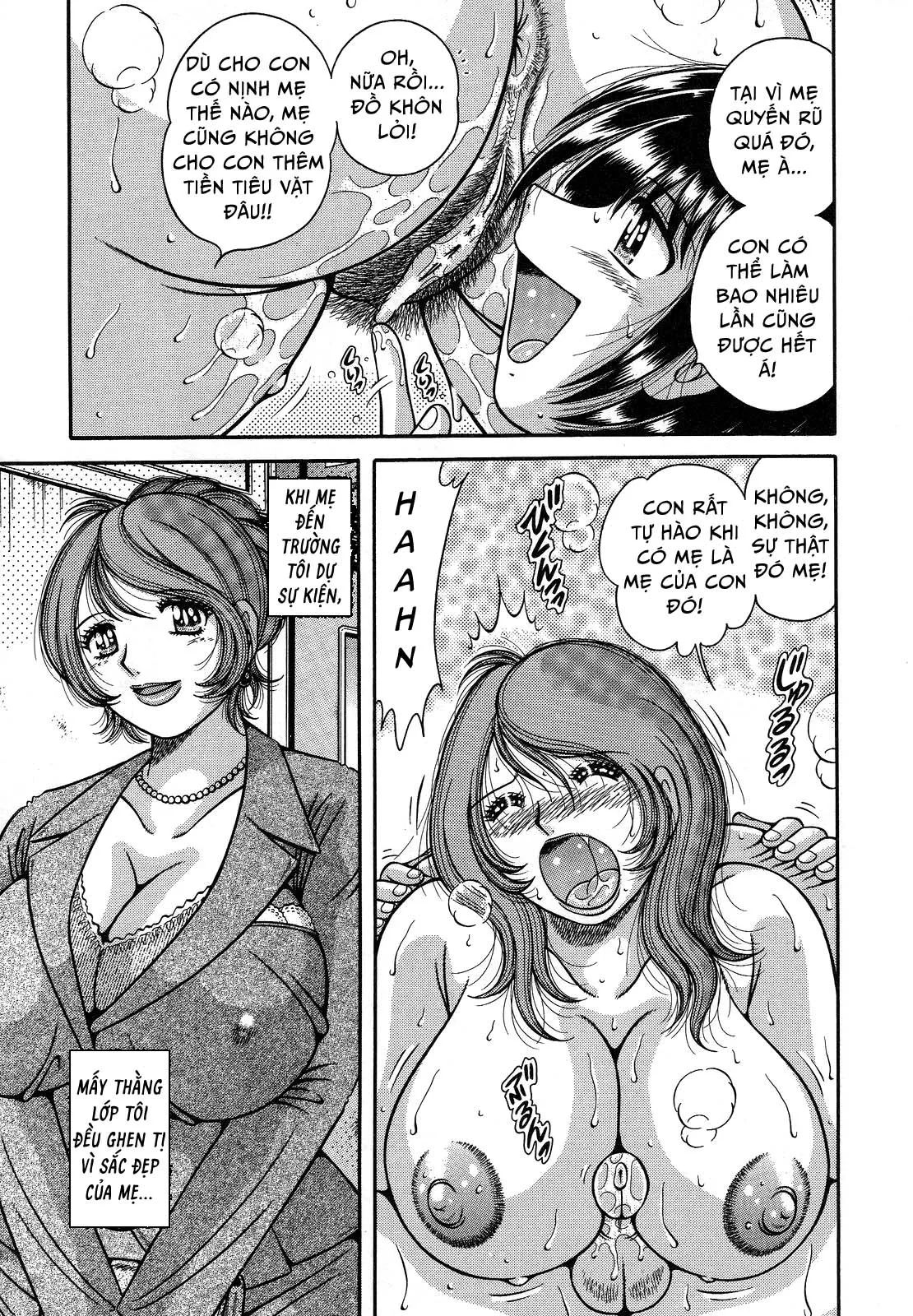 HentaiVN.net - Ảnh 7 - Jukubo Yuugi ~Iitoshii Hito~ [Immoral Mother and Son] - Chap 9 - Mối quan hệ ngọt ngào