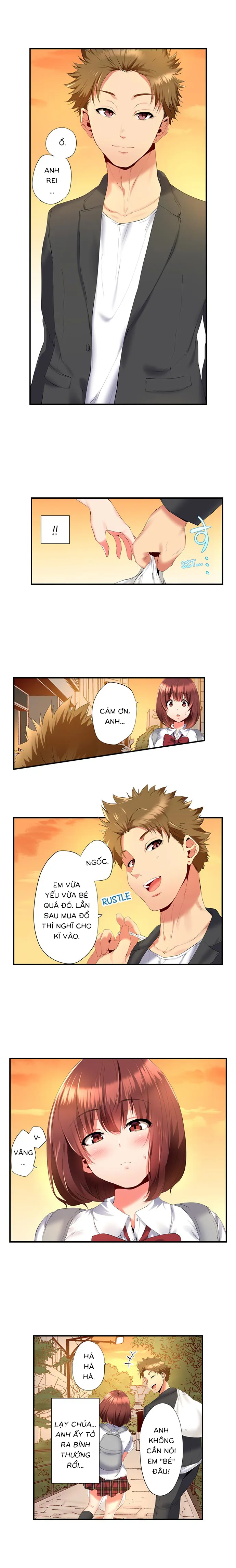 HentaiVN.net - Ảnh 4 - Hai ông anh rủ nhau làm thịt tôi! [2人で私をイカせないで…っ！～暗闇、交わる兄妹布団～ ; 2-Ri de Watashi wo Ikasenaide... tsu! ; ~Kurayami, Majiwaru Kyoudai Futon~] - Chapter 4: Anh ấy chỉ đùa thôi đúng không...?