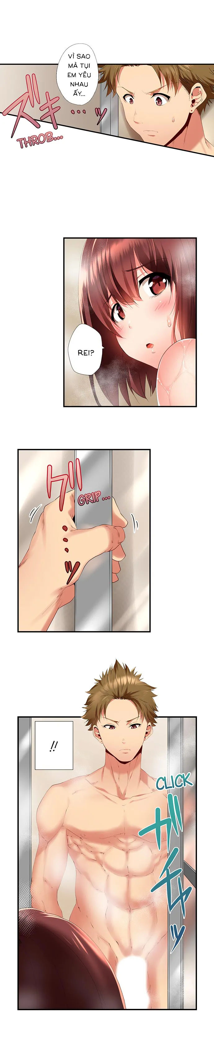 HentaiVN.net - Ảnh 9 - Hai ông anh rủ nhau làm thịt tôi! [2人で私をイカせないで…っ！～暗闇、交わる兄妹布団～ ; 2-Ri de Watashi wo Ikasenaide... tsu! ; ~Kurayami, Majiwaru Kyoudai Futon~] - Chapter 4: Anh ấy chỉ đùa thôi đúng không...?