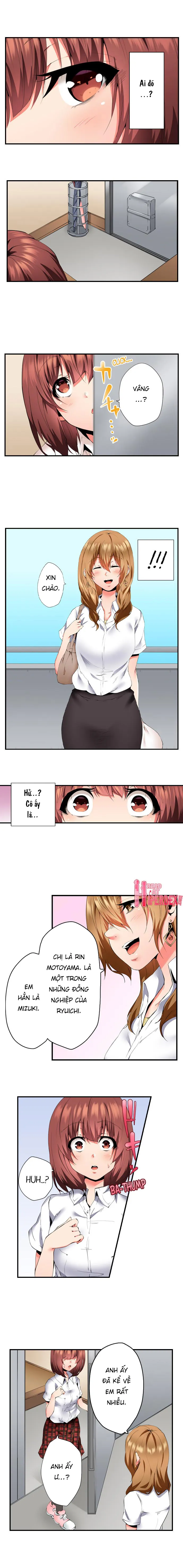 HentaiVN.net - Ảnh 4 - Hai ông anh rủ nhau làm thịt tôi! [2人で私をイカせないで…っ！～暗闇、交わる兄妹布団～ ; 2-Ri de Watashi wo Ikasenaide... tsu! ; ~Kurayami, Majiwaru Kyoudai Futon~] - Chapter 16: Bạn Gái Ryu Tới Nè!!!
