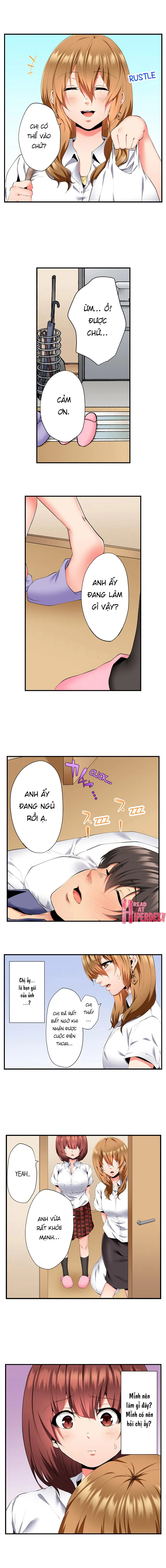HentaiVN.net - Ảnh 5 - Hai ông anh rủ nhau làm thịt tôi! [2人で私をイカせないで…っ！～暗闇、交わる兄妹布団～ ; 2-Ri de Watashi wo Ikasenaide... tsu! ; ~Kurayami, Majiwaru Kyoudai Futon~] - Chapter 16: Bạn Gái Ryu Tới Nè!!!