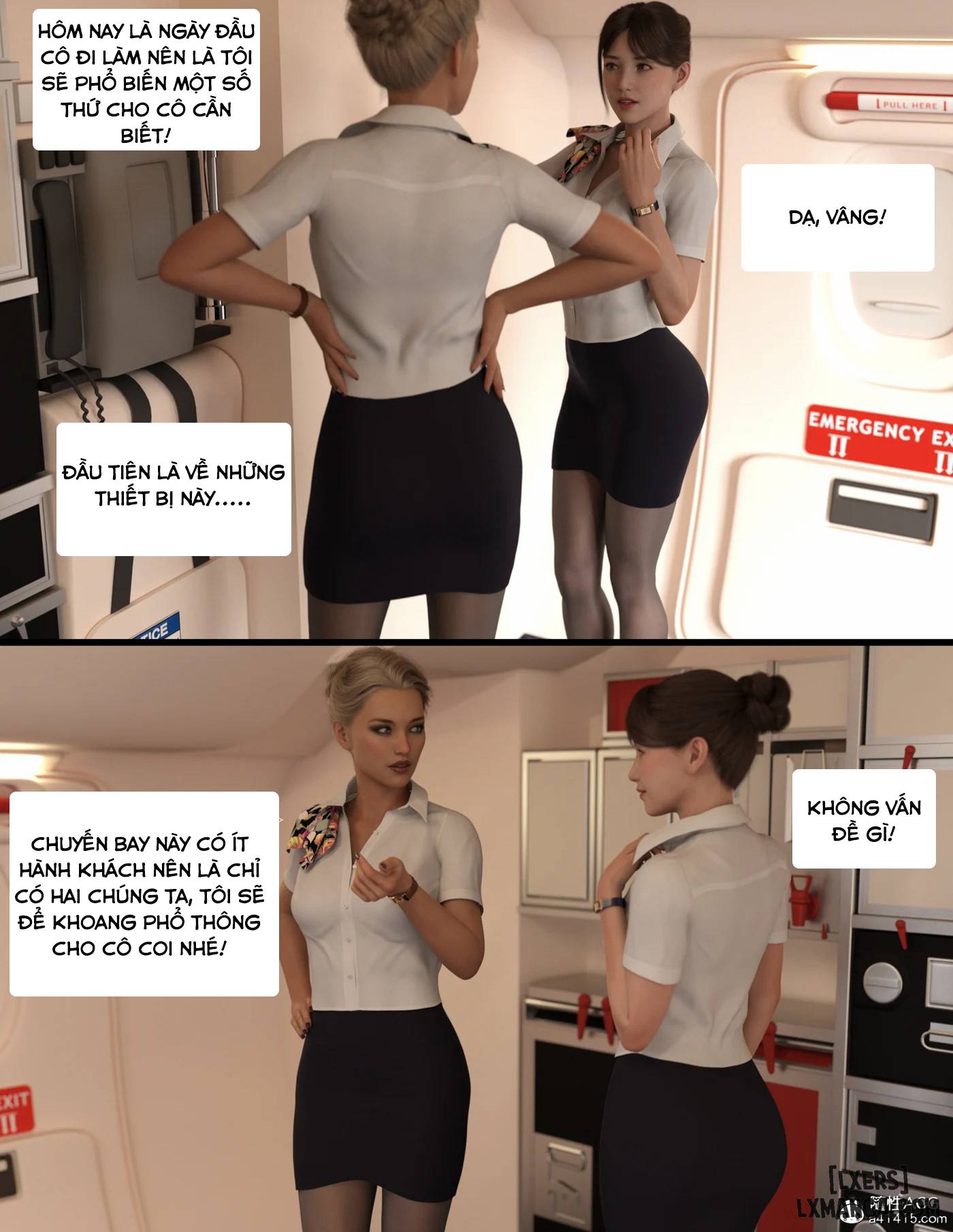 HentaiVN.net - Ảnh 3 - Chuyến Bay Dục Vong - Lust Flight - Chương 1