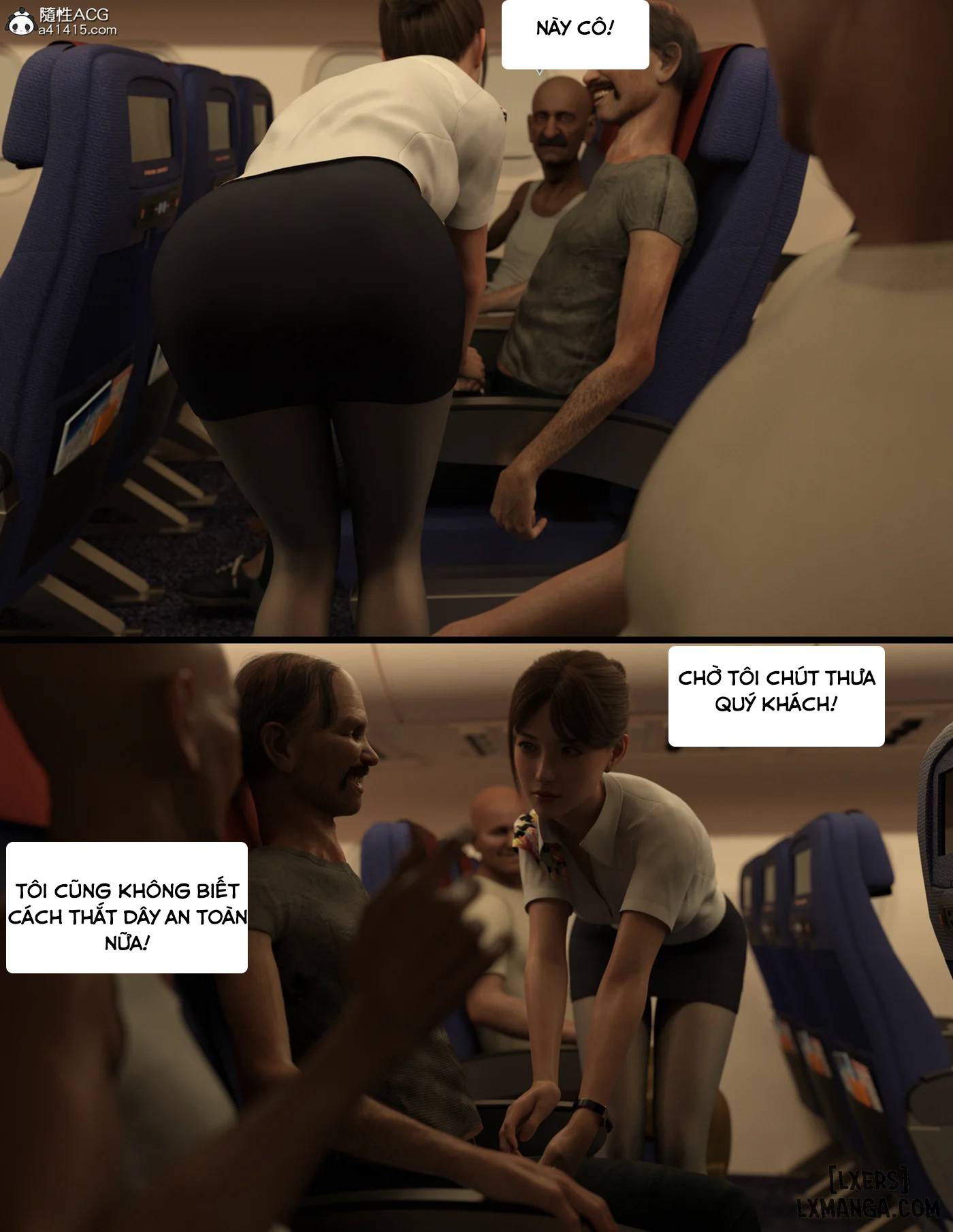 HentaiVN.net - Ảnh 9 - Chuyến Bay Dục Vong - Lust Flight - Chương 1