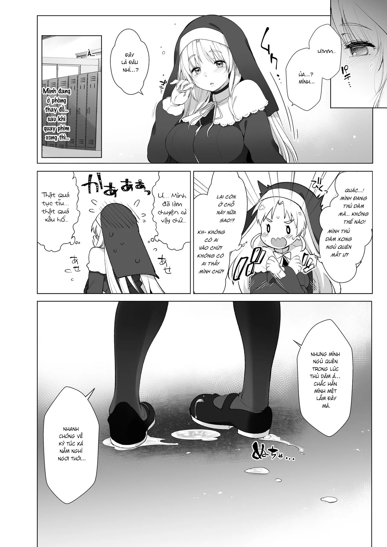 HentaiVN.net - Ảnh 29 - Sơ Cleaire và ứng dụng thôi miên bí mật [Sister Cleaire to Himitsu no Saimin Appli (Sister Cleaire)] - Chap 2: Gangbang