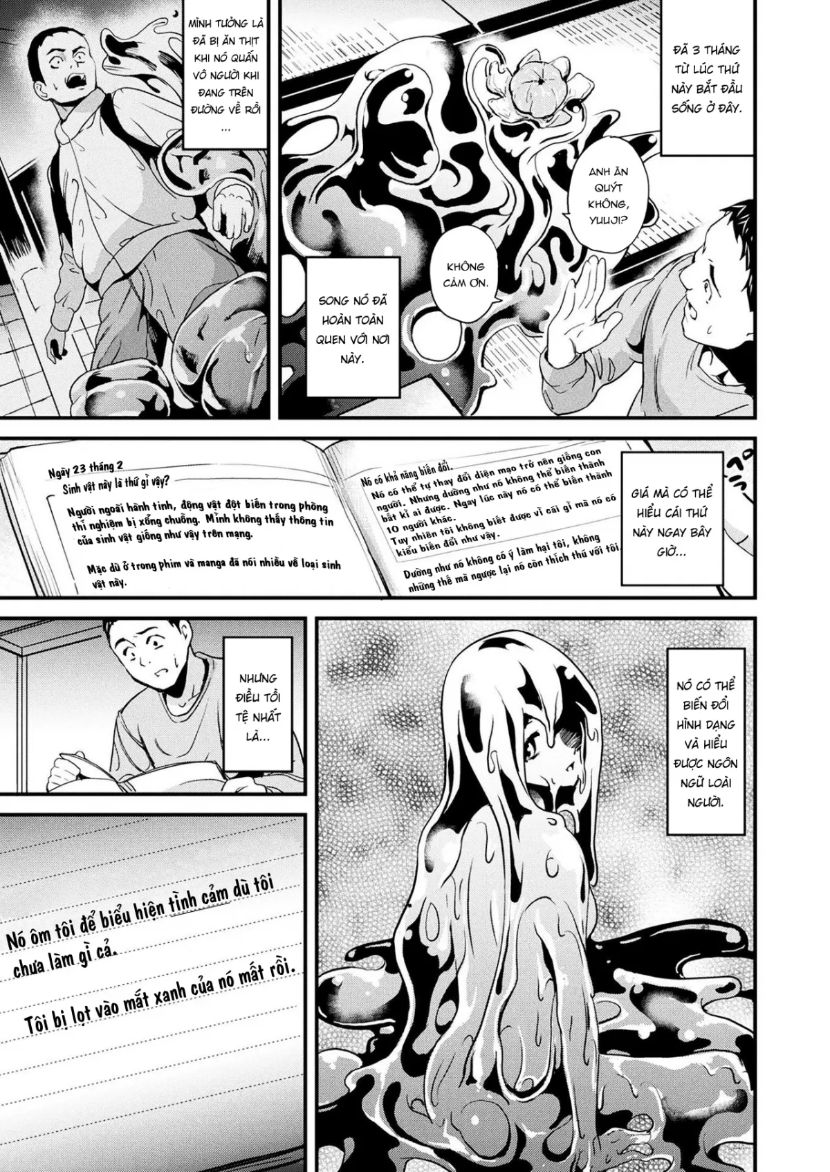 HentaiVN.net - Ảnh 6 - Doukyo Suru Neneki [Doukyo Suru Neneki; Slime living together; 同居する粘液] - Chap 1