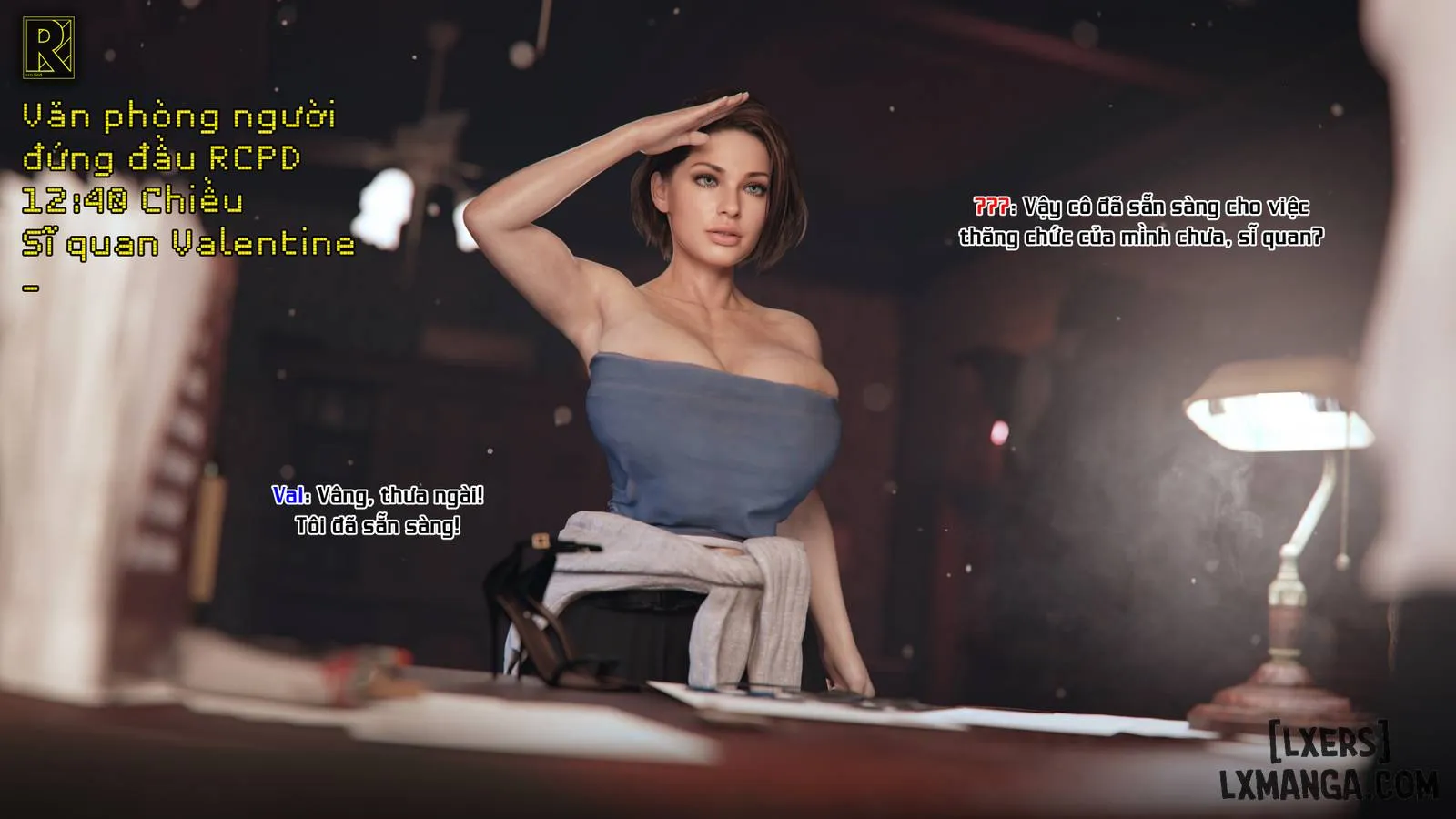 HentaiVN.net - Ảnh 3 - Sĩ Quan Val - Chương 1 - Nhẹ nhàng thăng cấp.