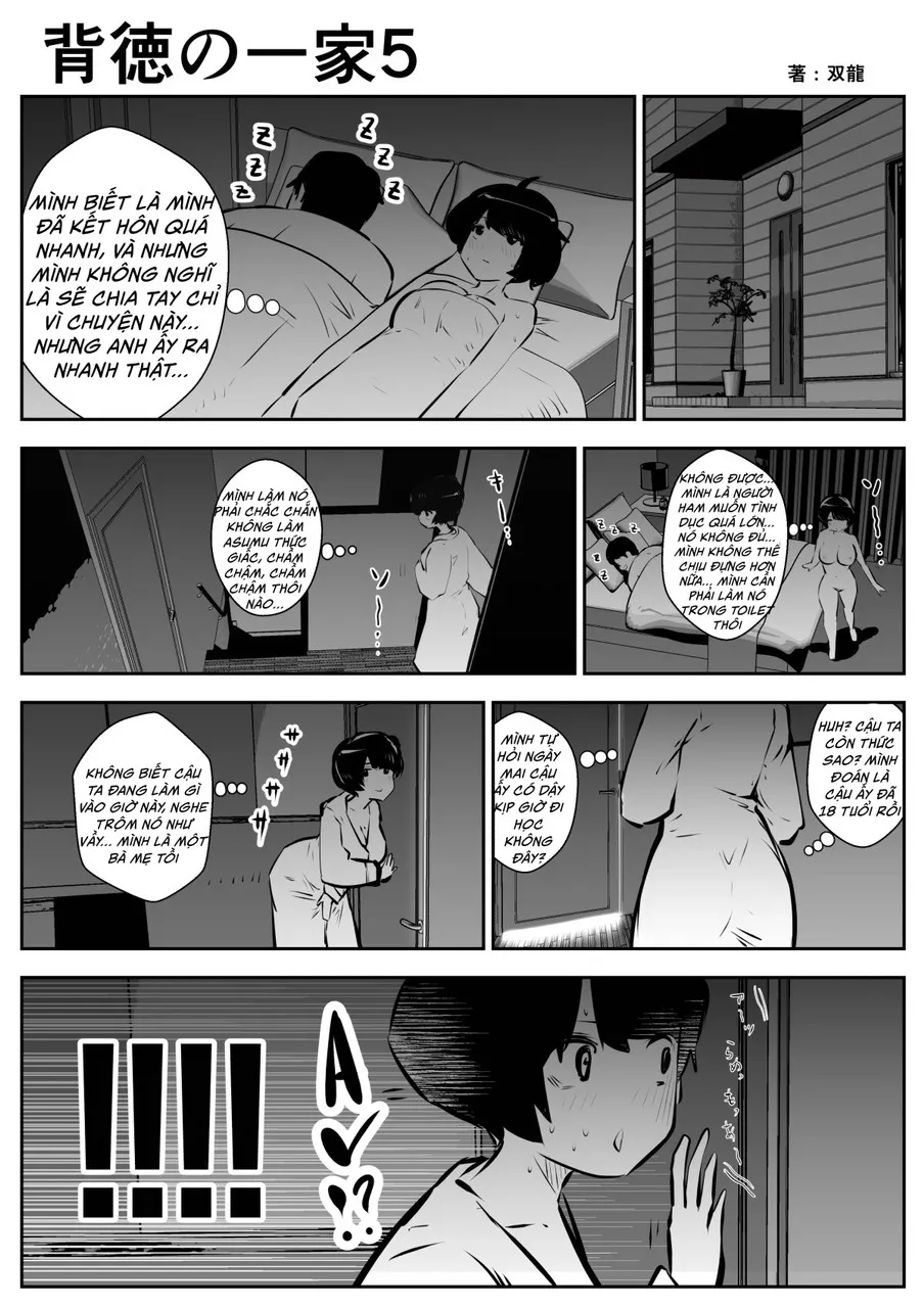 HentaiVN.net - Ảnh 4 - Con trai mẹ kế và em gái của mẹ kế... [Haitoku no Ikka] - Chap 1