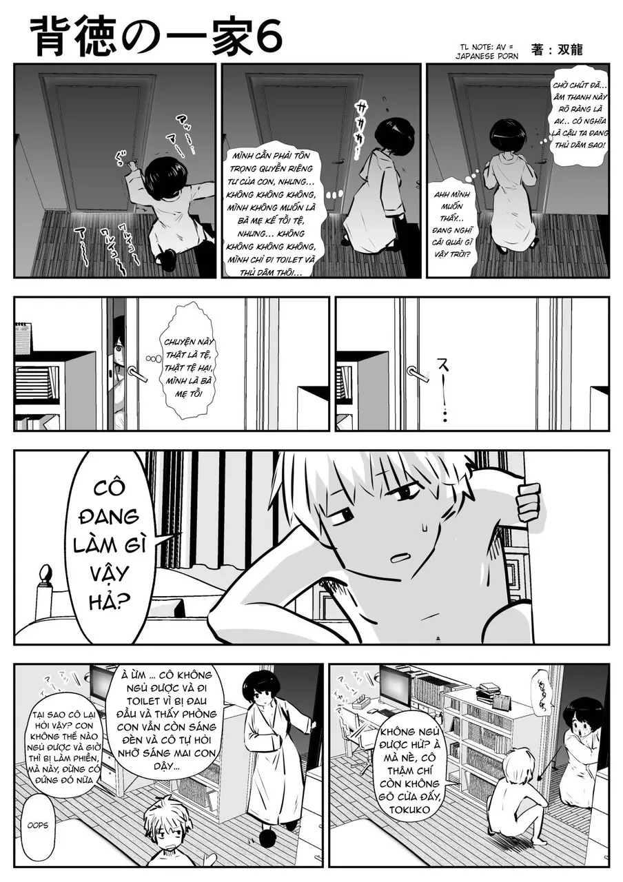 HentaiVN.net - Ảnh 5 - Con trai mẹ kế và em gái của mẹ kế... [Haitoku no Ikka] - Chap 1