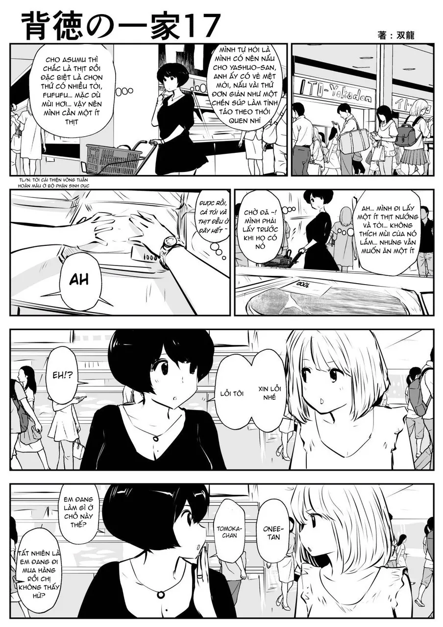 HentaiVN.net - Ảnh 3 - Con trai mẹ kế và em gái của mẹ kế... [Haitoku no Ikka] - Chap 2