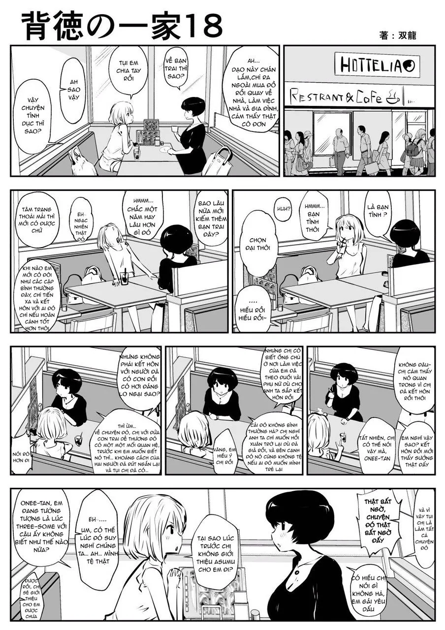 HentaiVN.net - Ảnh 4 - Con trai mẹ kế và em gái của mẹ kế... [Haitoku no Ikka] - Chap 2
