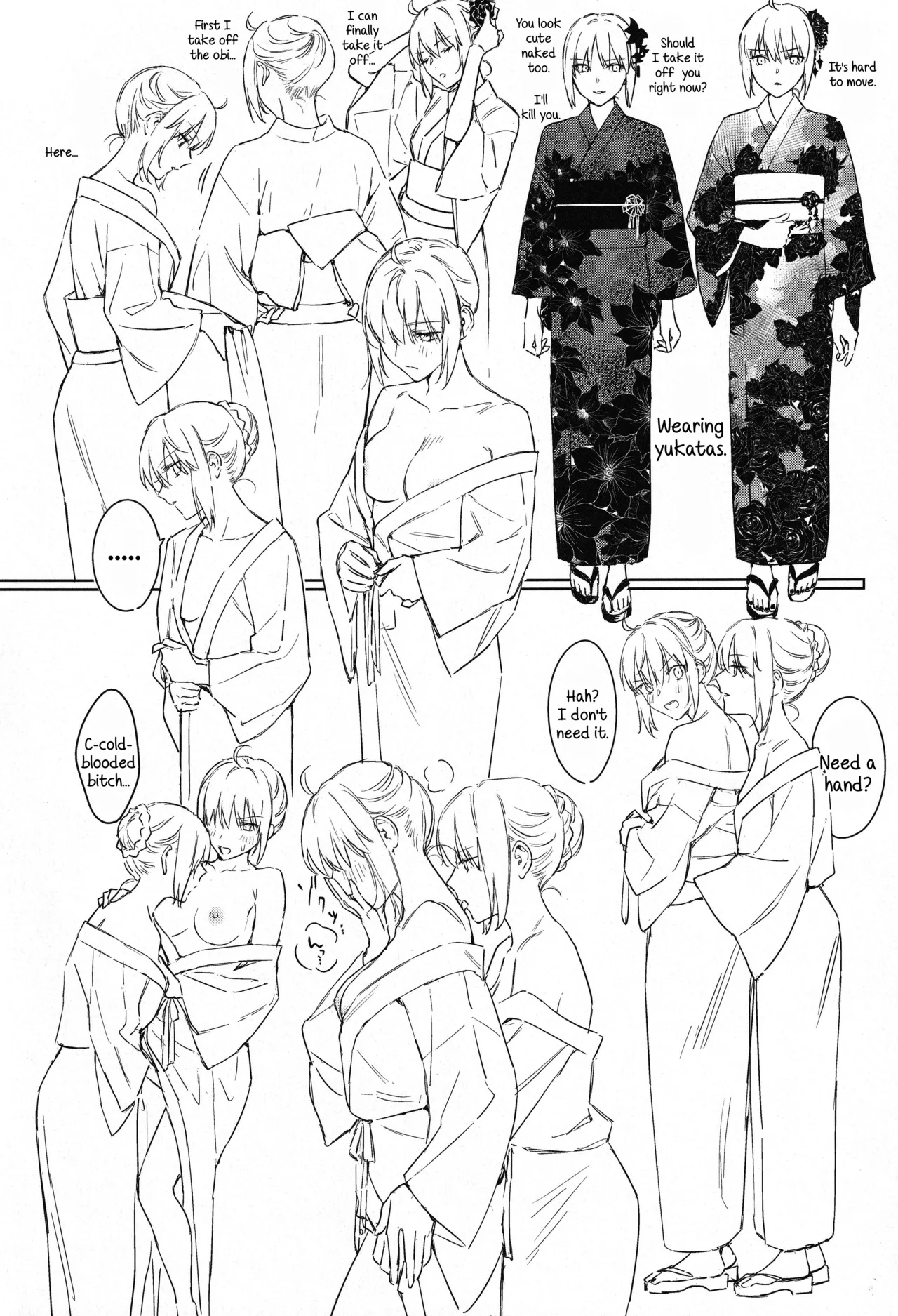 HentaiVN.net - Ảnh 17 - Artoria Alter x Jeanne Alter Sairokushuu - Chap phác thảo (đăng cho đủ thôi chứ k dịch đâu)