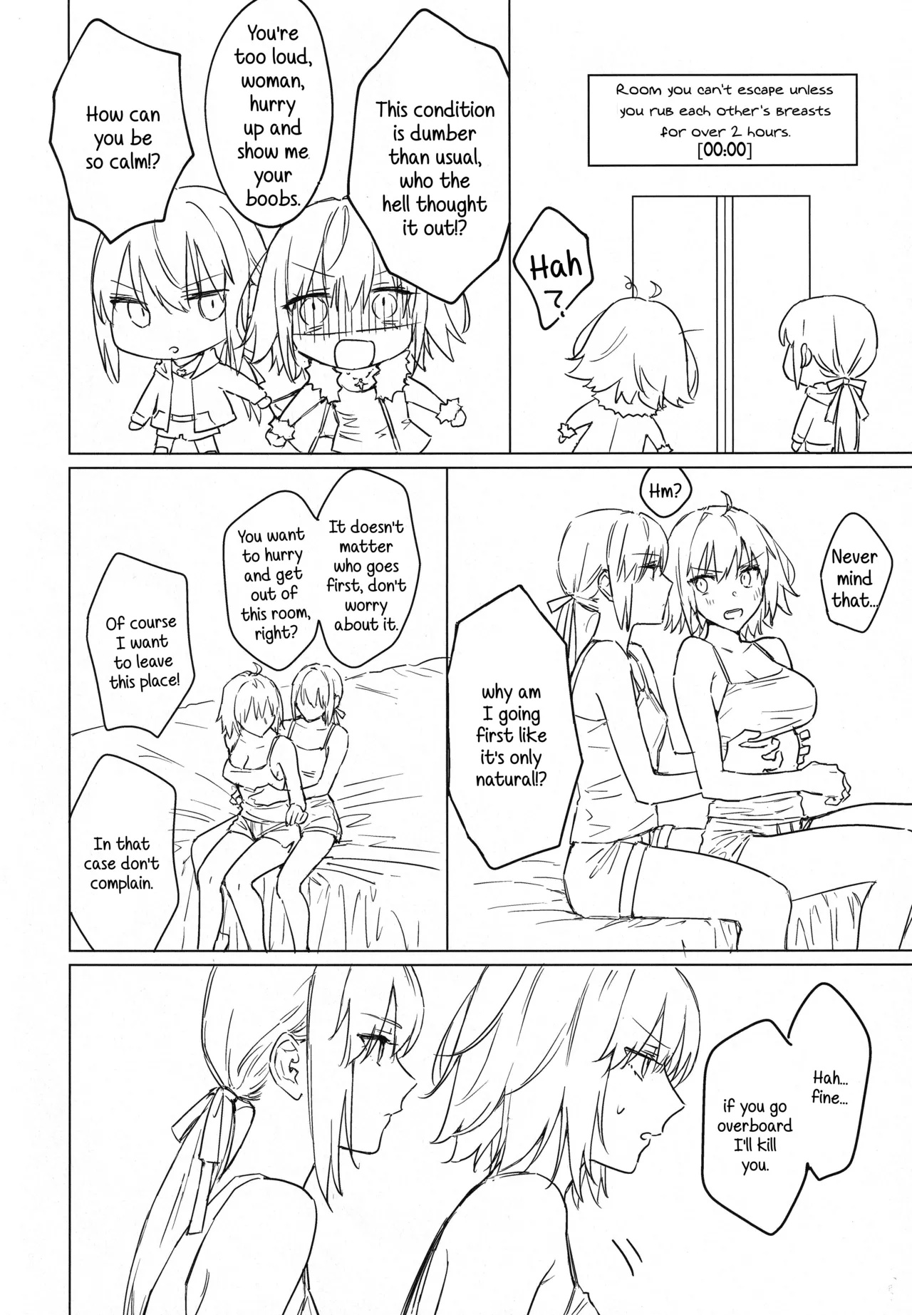 HentaiVN.net - Ảnh 5 - Artoria Alter x Jeanne Alter Sairokushuu - Chap phác thảo (đăng cho đủ thôi chứ k dịch đâu)