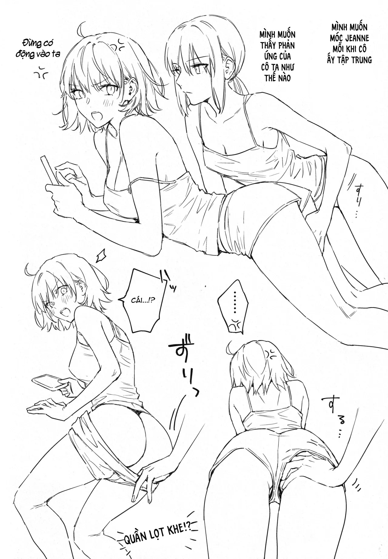 HentaiVN.net - Ảnh 13 - Artoria Alter x Jeanne Alter Sairokushuu - Đăng lại phác thảo đã được dịch