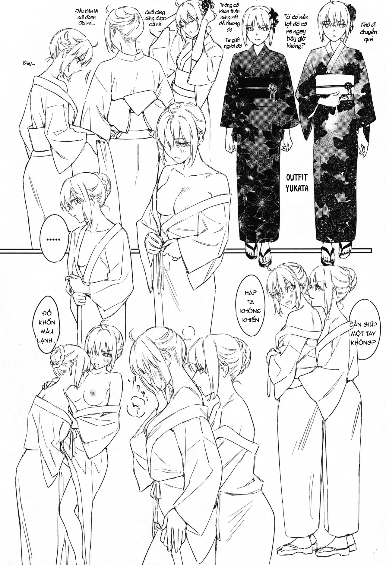 HentaiVN.net - Ảnh 17 - Artoria Alter x Jeanne Alter Sairokushuu - Đăng lại phác thảo đã được dịch