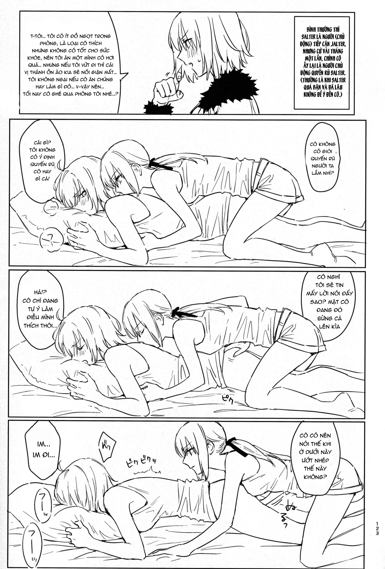 HentaiVN.net - Ảnh 22 - Artoria Alter x Jeanne Alter Sairokushuu - Đăng lại phác thảo đã được dịch
