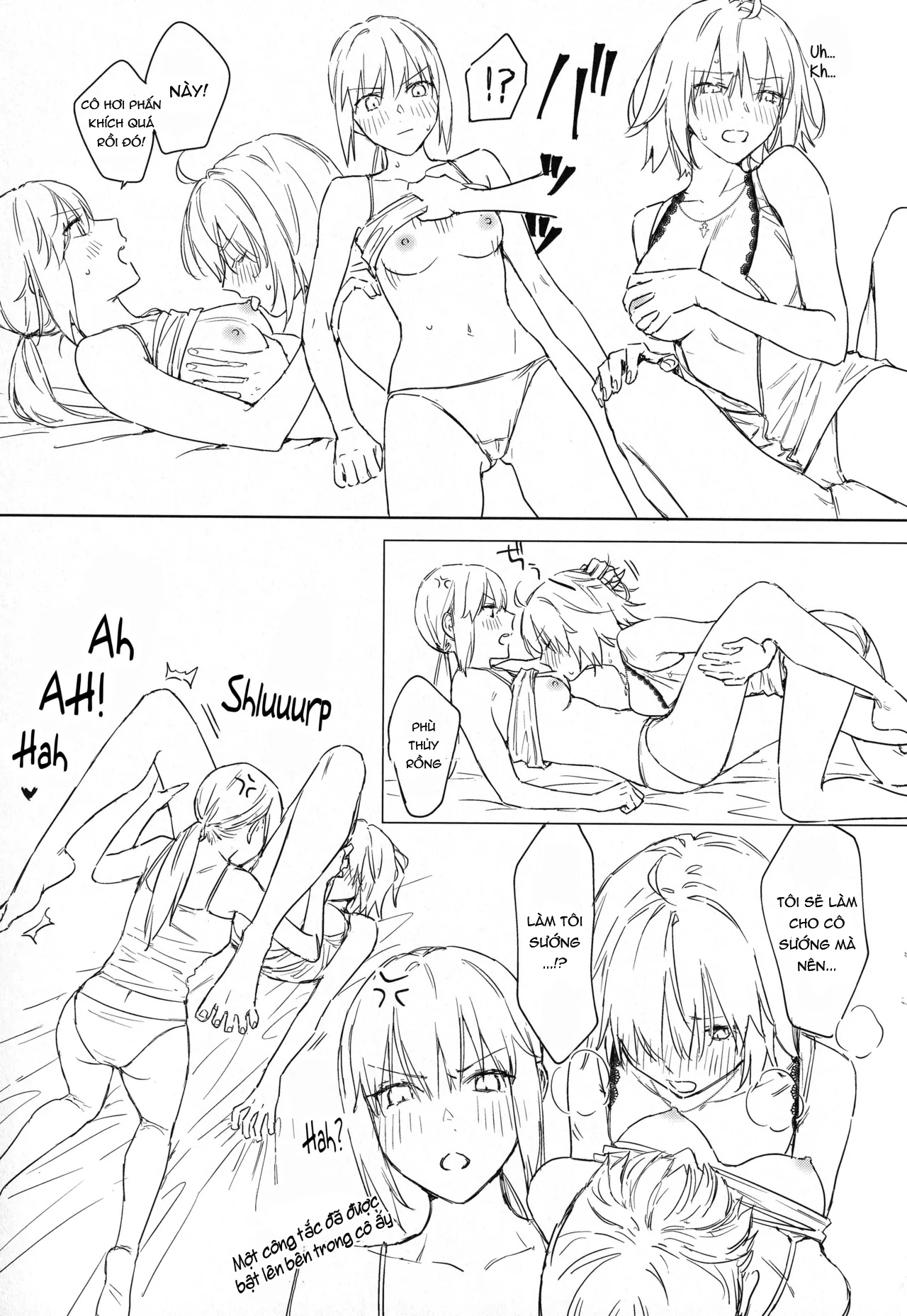 HentaiVN.net - Ảnh 26 - Artoria Alter x Jeanne Alter Sairokushuu - Đăng lại phác thảo đã được dịch