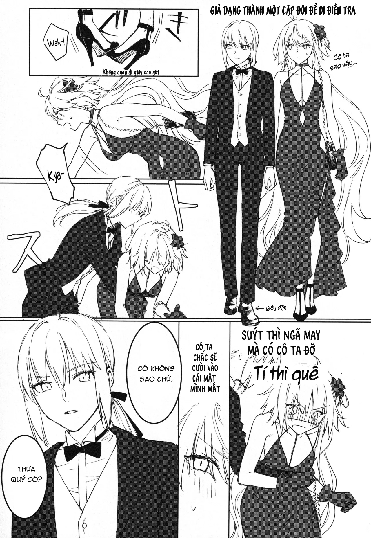 HentaiVN.net - Ảnh 34 - Artoria Alter x Jeanne Alter Sairokushuu - Đăng lại phác thảo đã được dịch