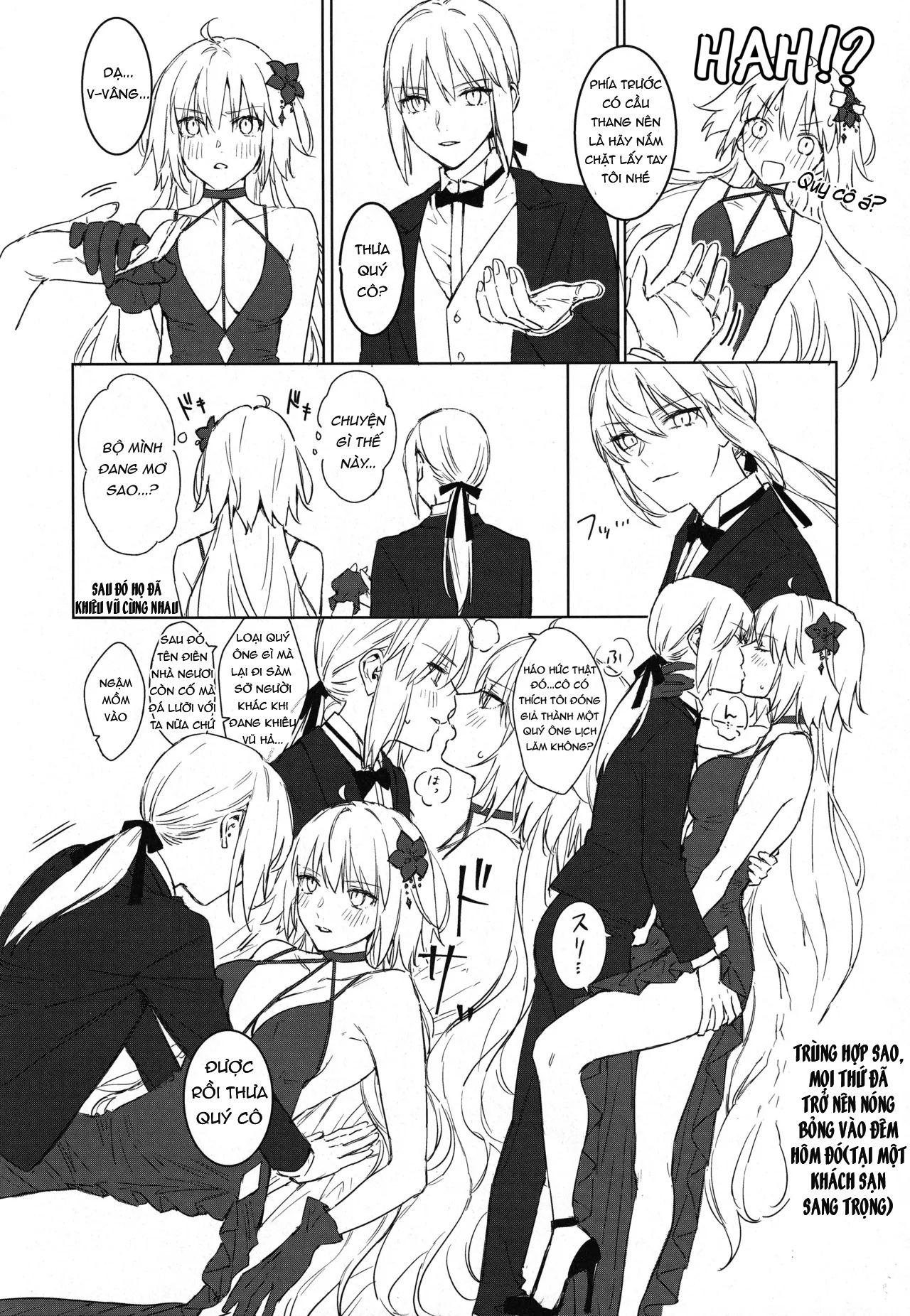 HentaiVN.net - Ảnh 35 - Artoria Alter x Jeanne Alter Sairokushuu - Đăng lại phác thảo đã được dịch