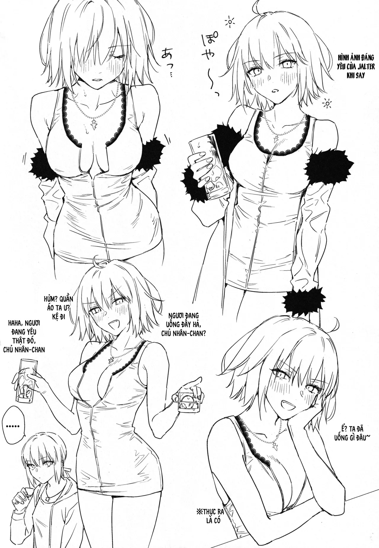 HentaiVN.net - Ảnh 37 - Artoria Alter x Jeanne Alter Sairokushuu - Đăng lại phác thảo đã được dịch