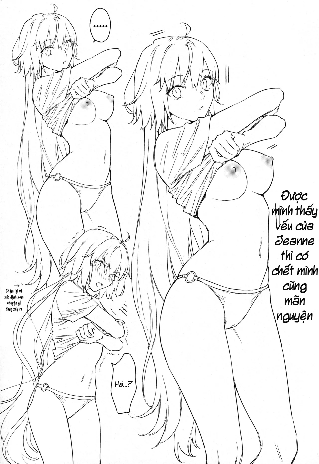 HentaiVN.net - Ảnh 4 - Artoria Alter x Jeanne Alter Sairokushuu - Đăng lại phác thảo đã được dịch