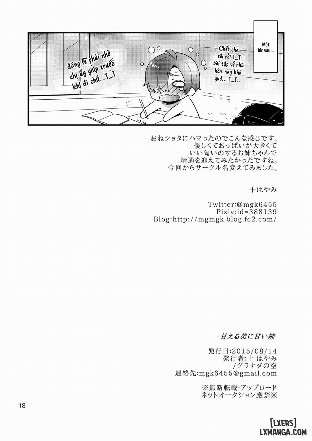 HentaiVN.net - Ảnh 18 - Amaeru Otouto ni Amai Ane [Chị gái ngọt ngào và đứa em nũng nịu; Spoiled Little Brother & Sweet Sister] - Oneshot